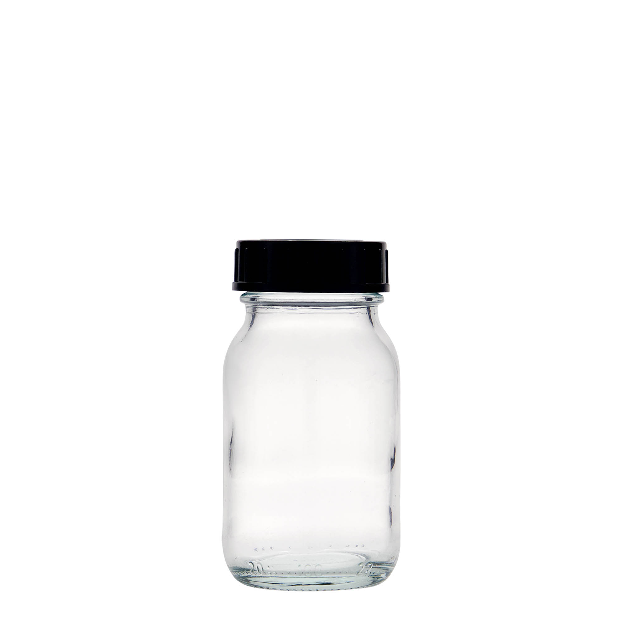 100 ml Weithalsglas, Mündung: DIN 40 100 ml Weithalsglas, Mündung: DIN 40
