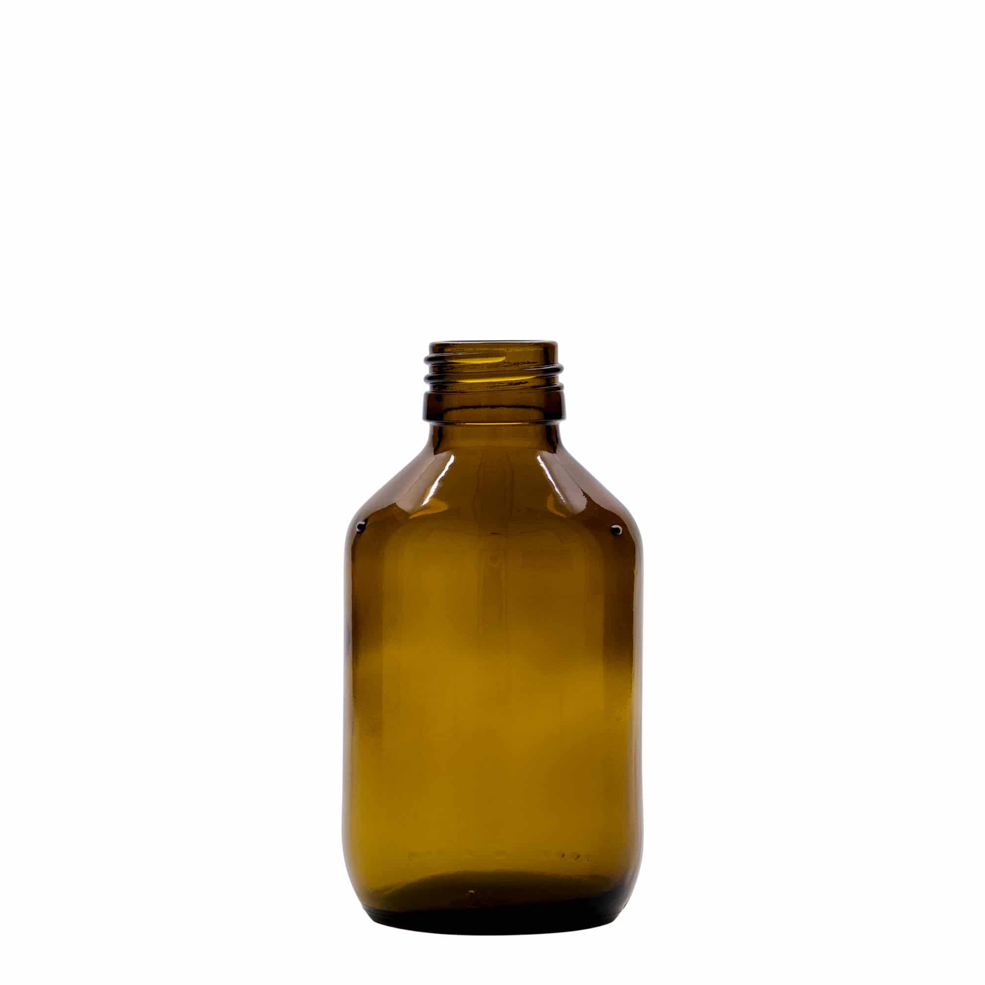150 ml Medizinflasche, braun, Glas, Mündung: PP 28