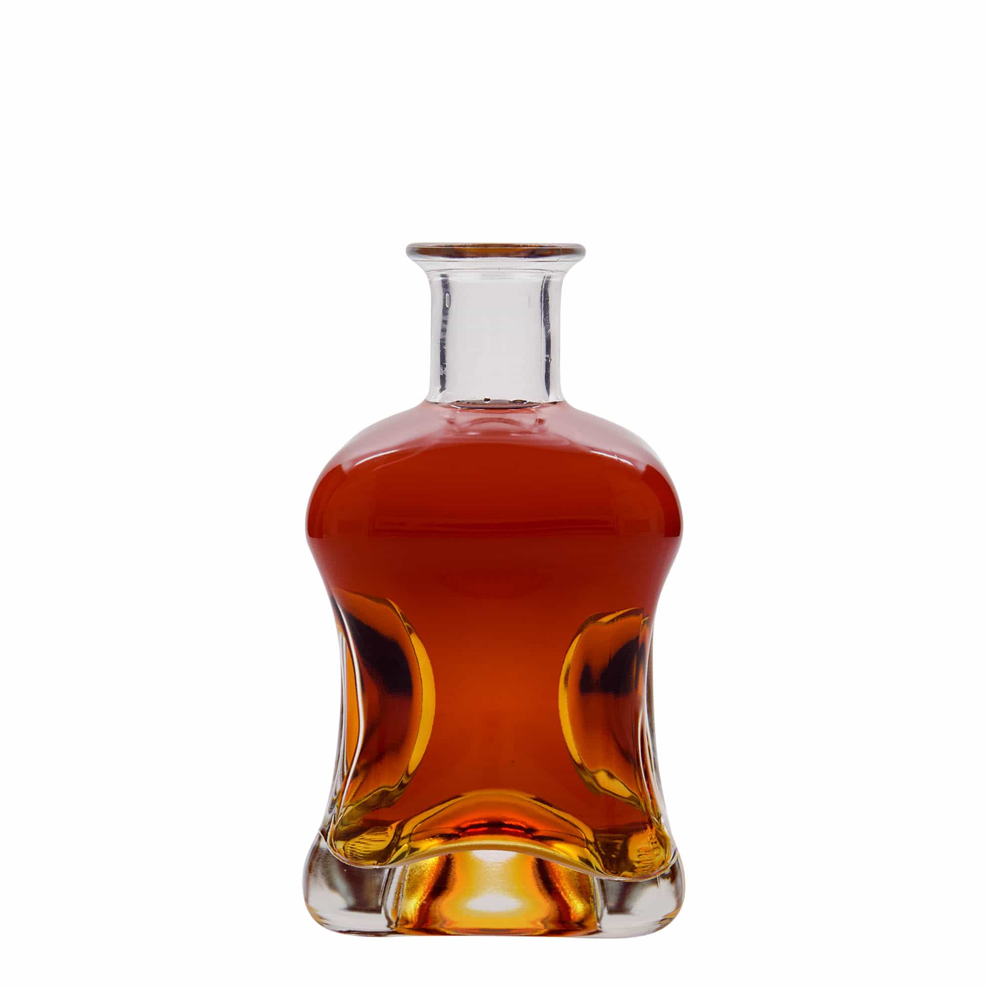 500 ml Glasflasche 'Dublin', quadratisch, Mündung: Kork 500 ml Glasflasche 'Dublin', quadratisch, Mündung: Kork
