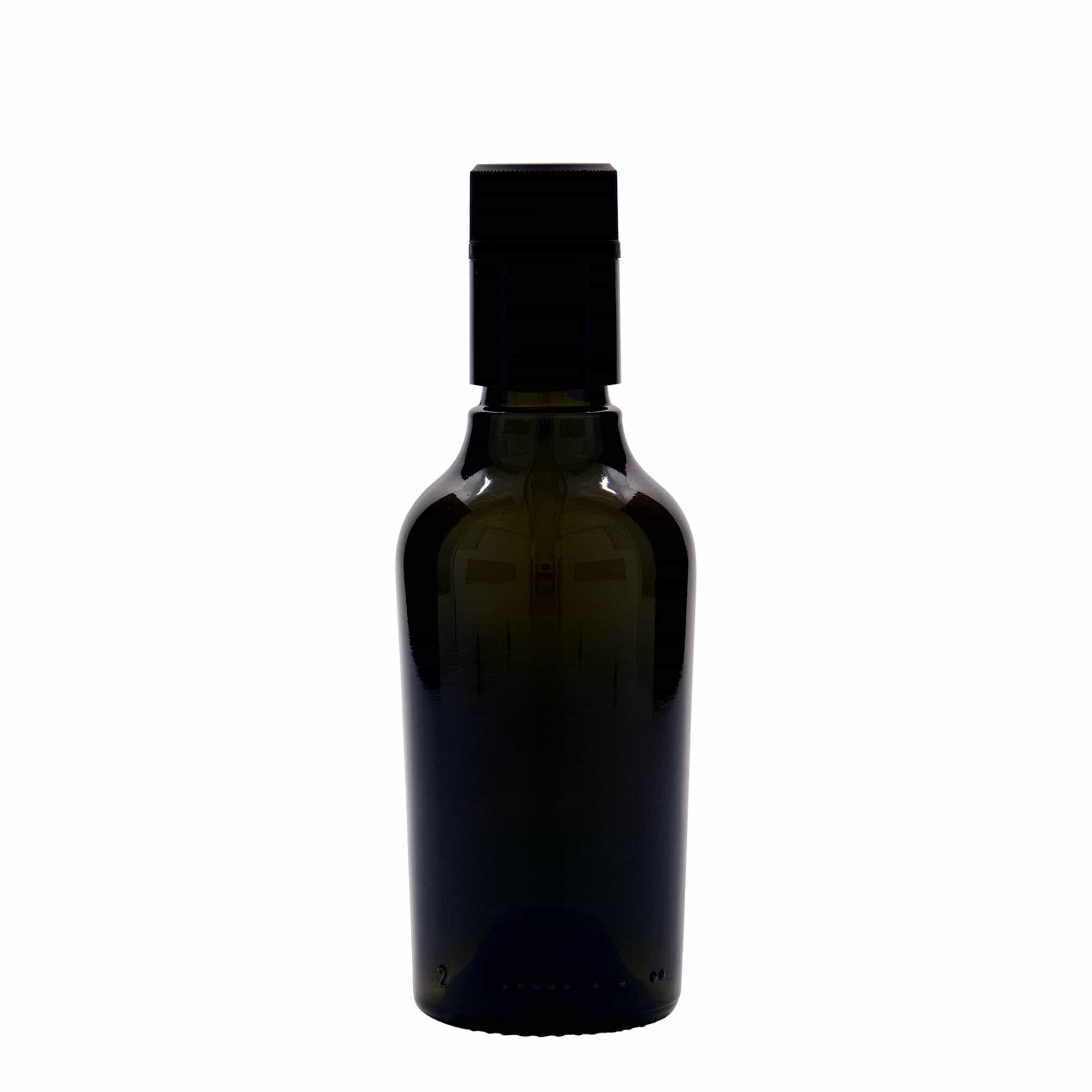 250 ml Essig-/Ölflasche 'Oleum', Glas, antikgrün, Mündung: DOP