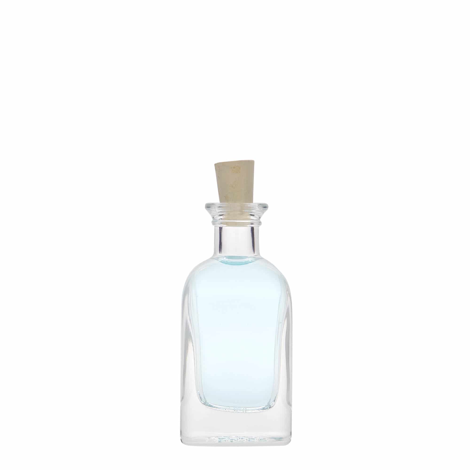 40 ml Glasflasche Apotheker Carré, quadratisch, Mündung: Kork