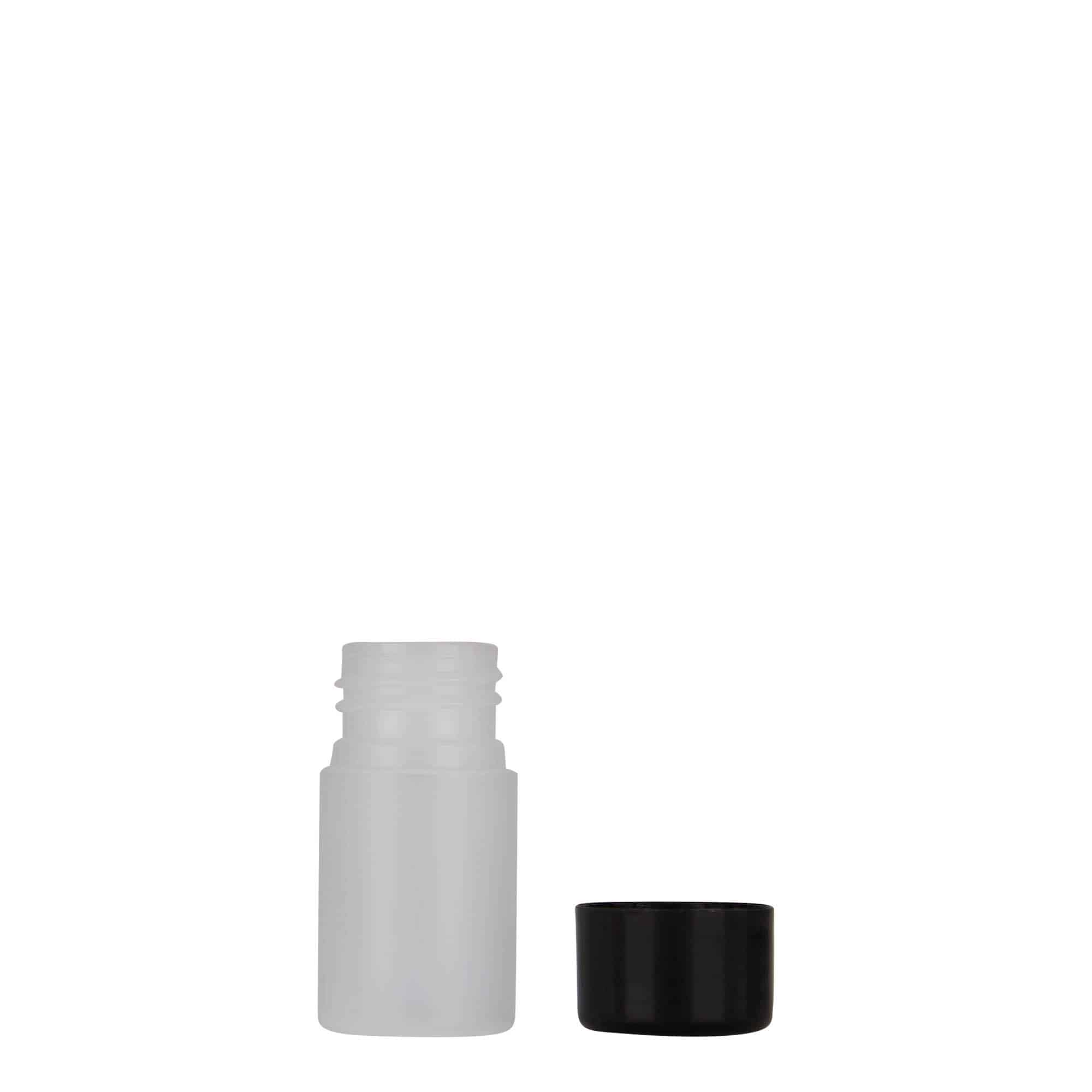 15 ml Kunststoffflasche 'Tuffy', HDPE, natur, Mündung: GPI 24/410