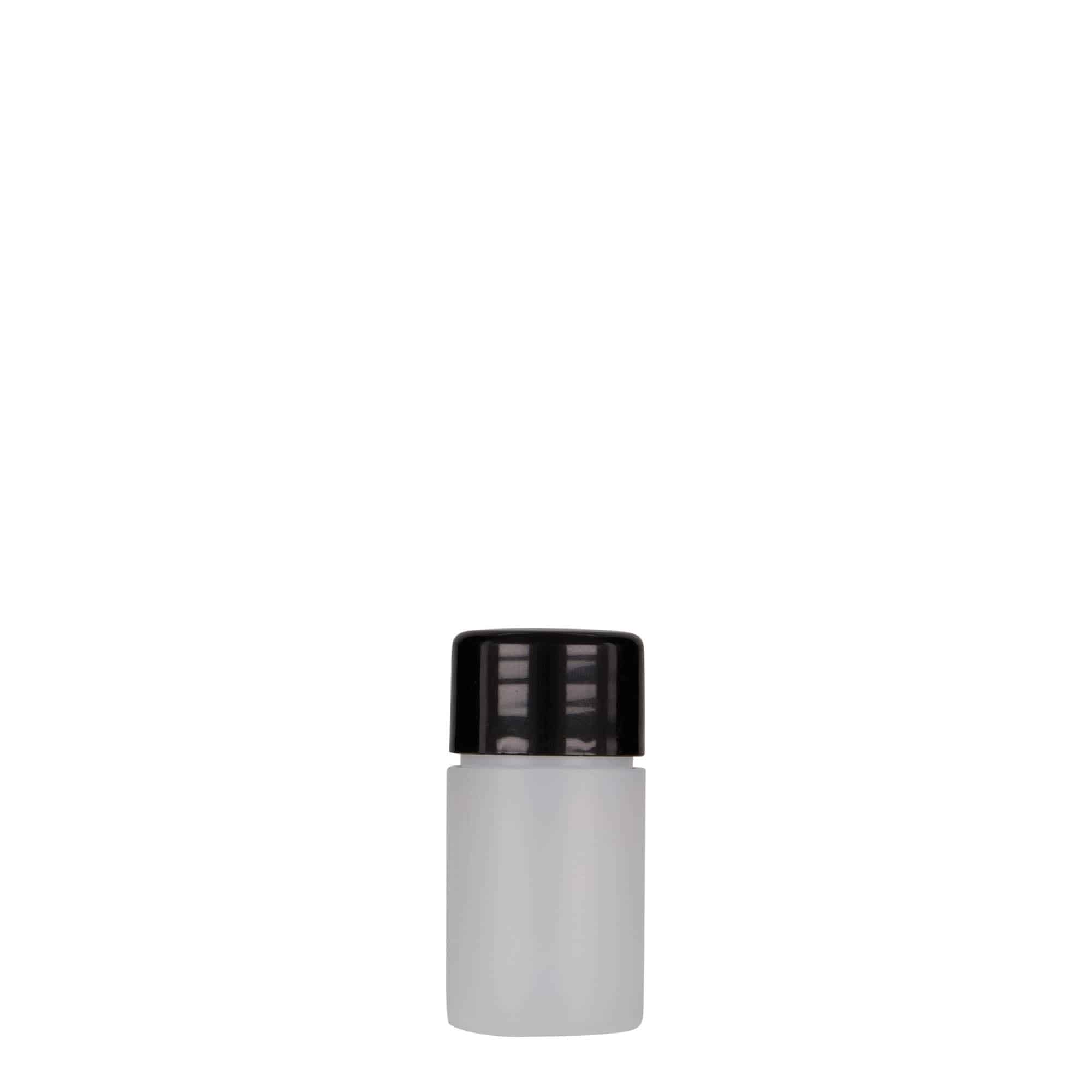 15 ml Kunststoffflasche 'Tuffy', HDPE, natur, Mündung: 24/410