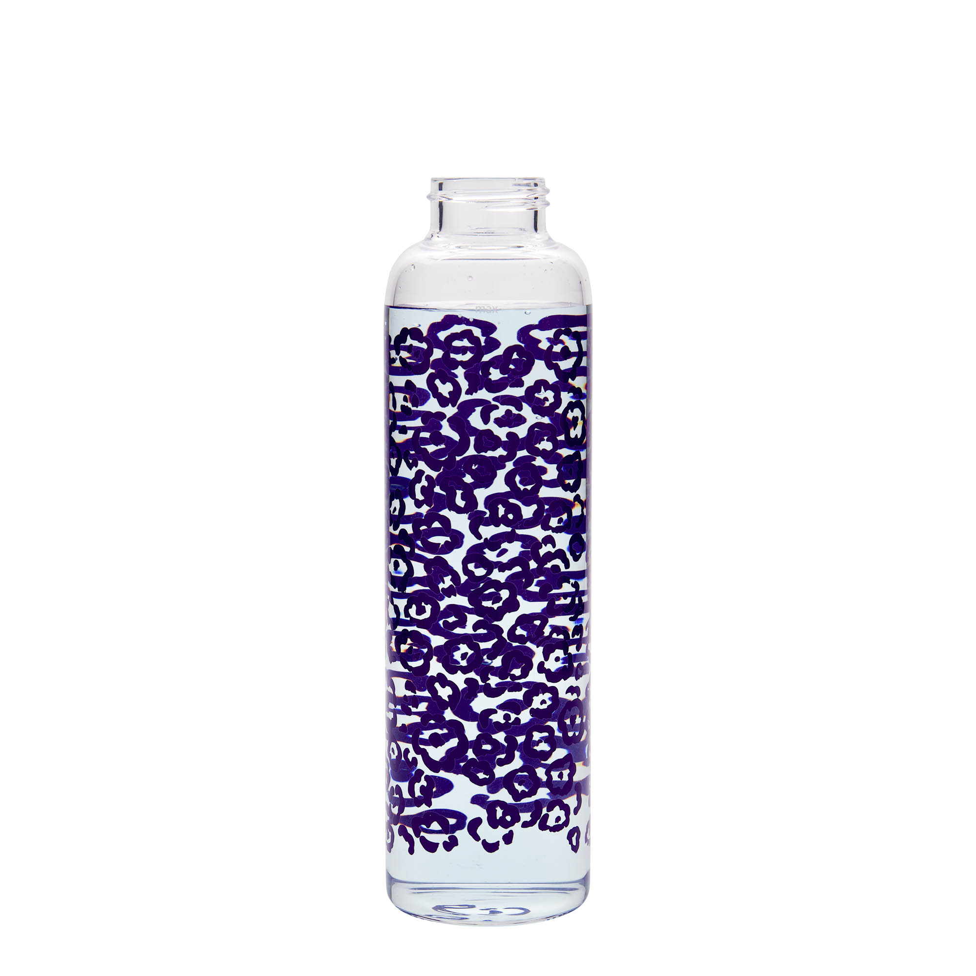 500 ml Trinkflasche 'Perseus - Lila Blumen', Mündung: Schraubverschluss 500 ml Trinkflasche 'Perseus - Lila Blumen', Mündung: Schraubverschluss
