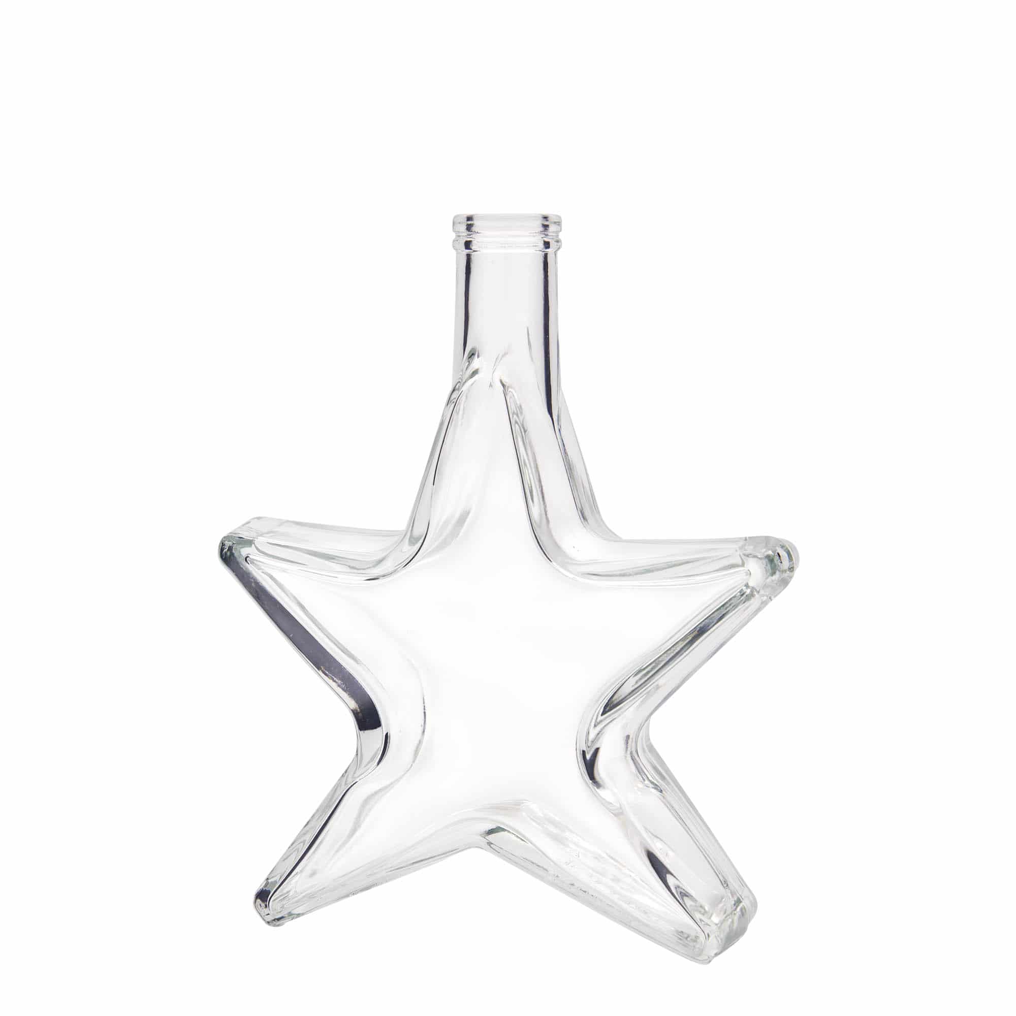 350 ml Glasflasche „Stern“, Mündung: Kork