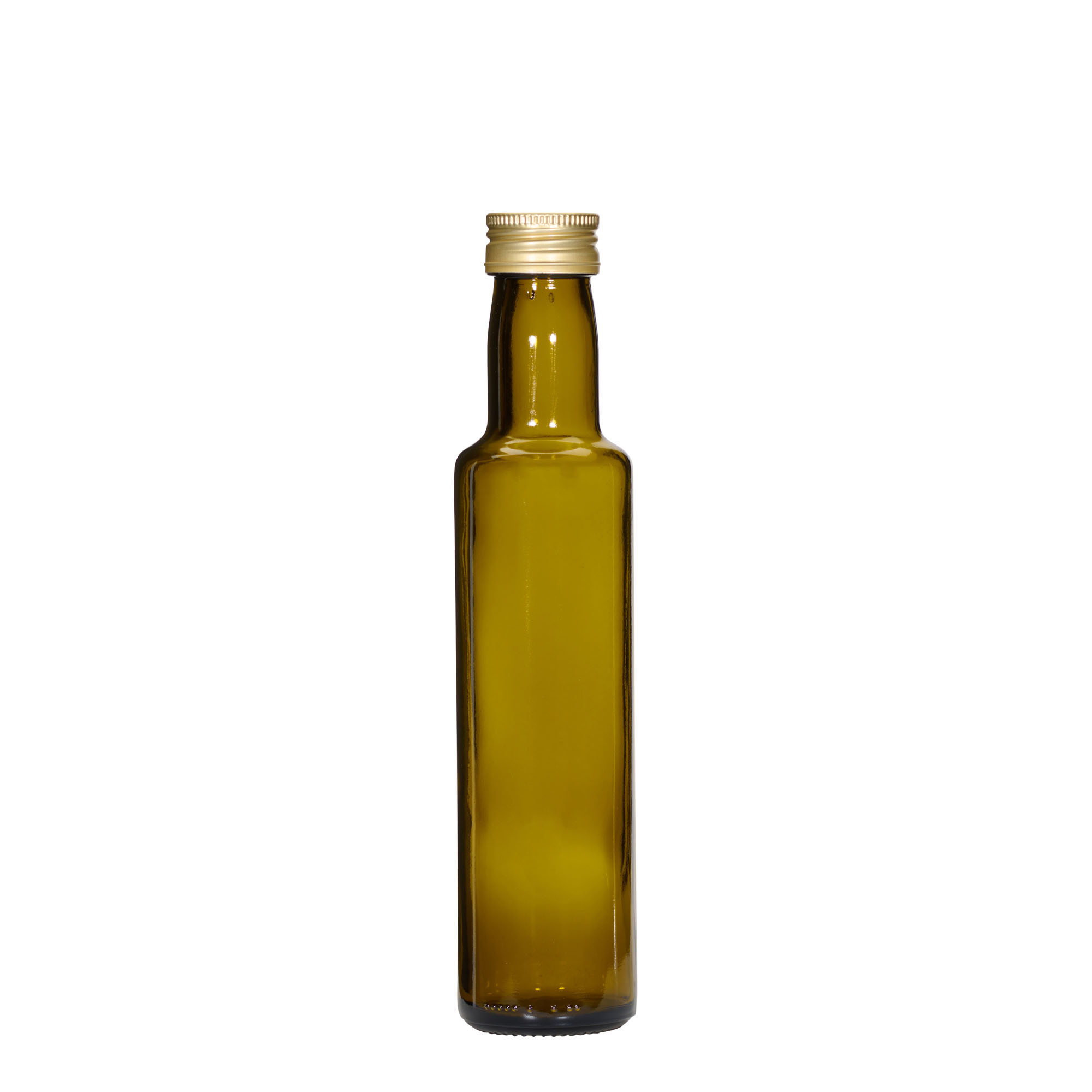 250 ml Glasflasche „Dorica“, antikgrün, Mündung: PP 31,5