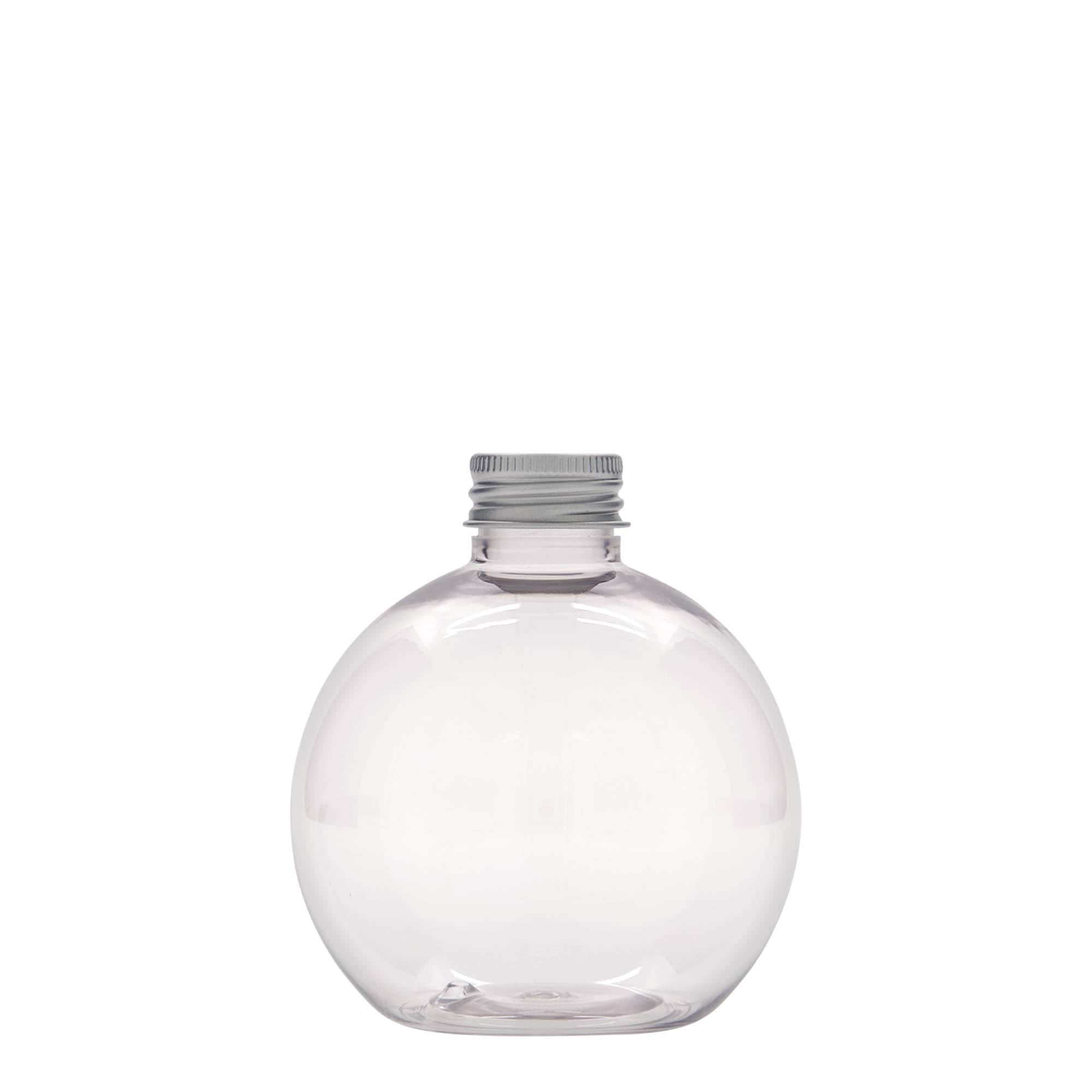 250 ml PET-Flasche „Perry“, rund, Kunststoff, Mündung:  24/410