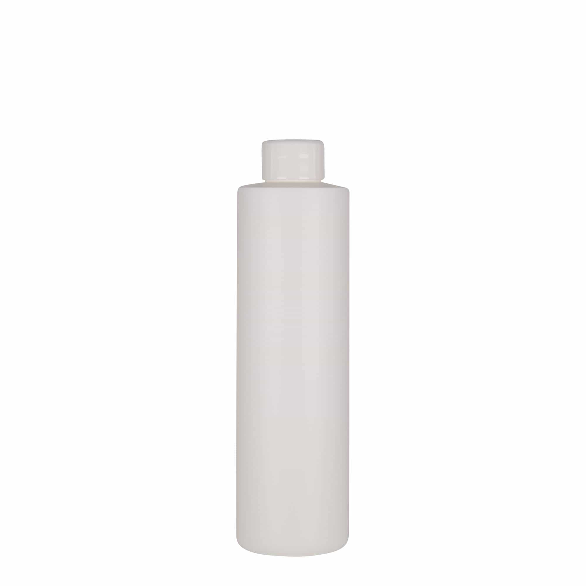 250 ml Kunststoffflasche 'Pipe', Green HDPE, weiß, Mündung: 24/410