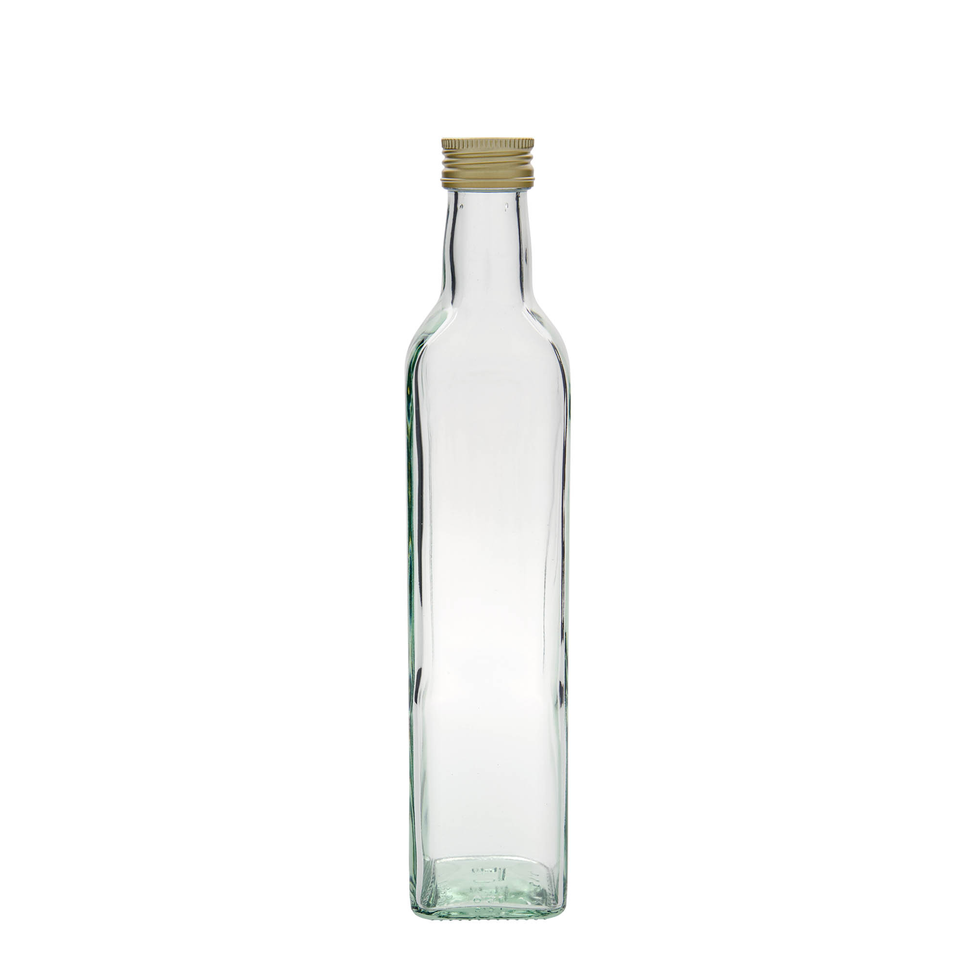 500 ml Glasflasche 'Marasca', quadratisch, Mündung: PP 31,5 500 ml Glasflasche 'Marasca', quadratisch, Mündung: PP 31,5