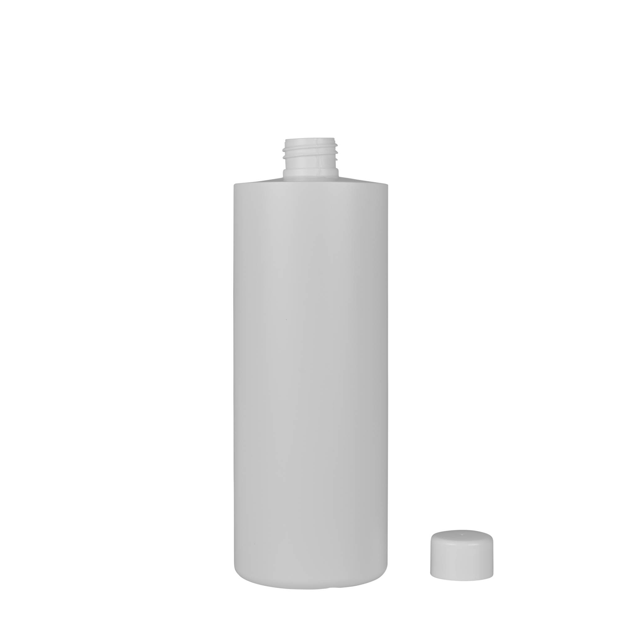500 ml Kunststoffflasche „Pipe“, Braskem®, weiß, Mündung:  24/410
