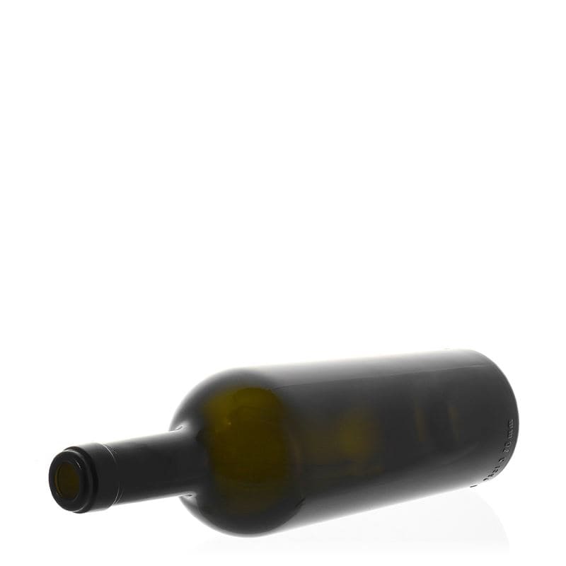 750 ml Weinflasche „Imperiale“, antikgrün, Mündung: Kork