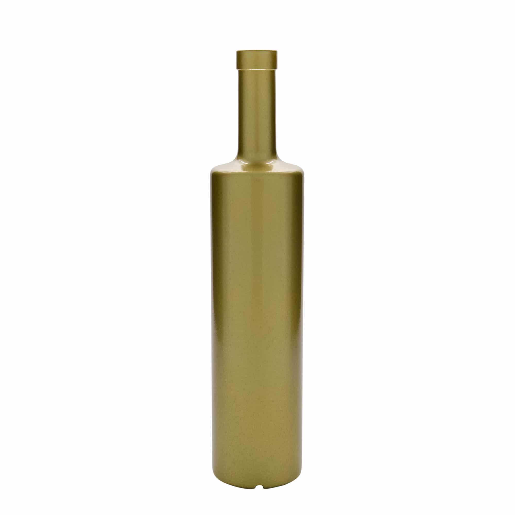 700 ml Glasflasche 'Centurio', gold, Mündung: Kork