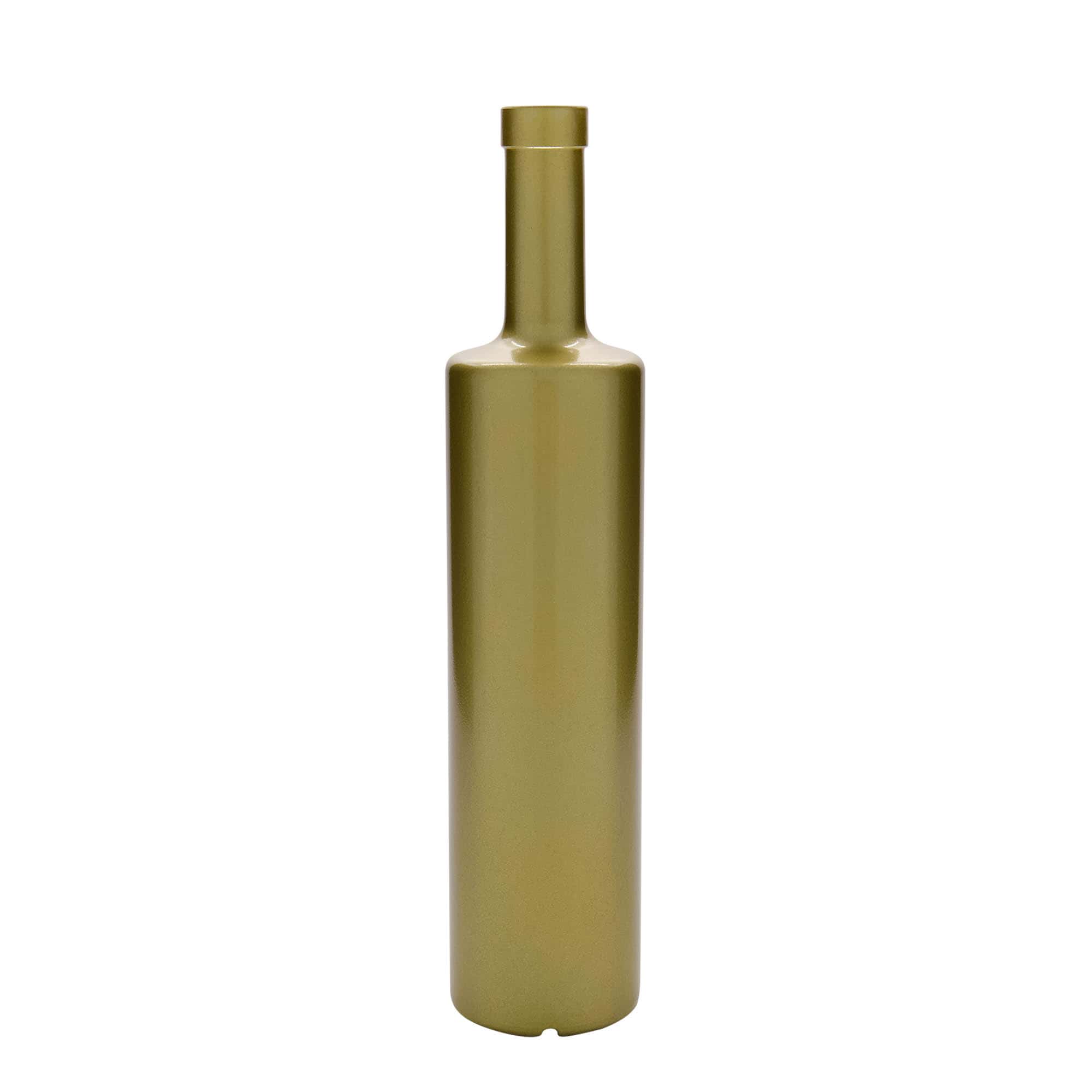 700 ml Glasflasche „Centurio“, gold, Mündung: Kork