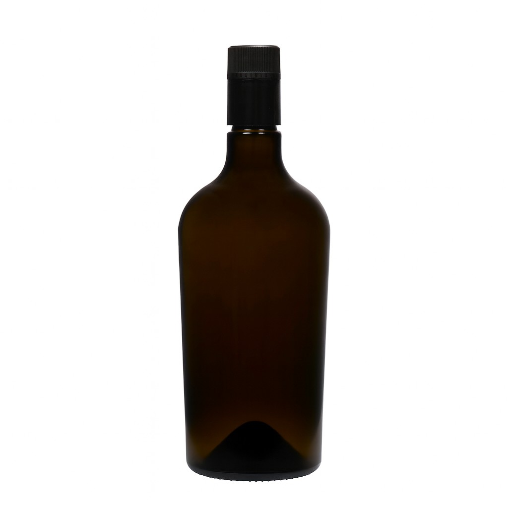 750 ml Essig-/Ölflasche „Oleum“, Glas, antikgrün, Mündung: DOP