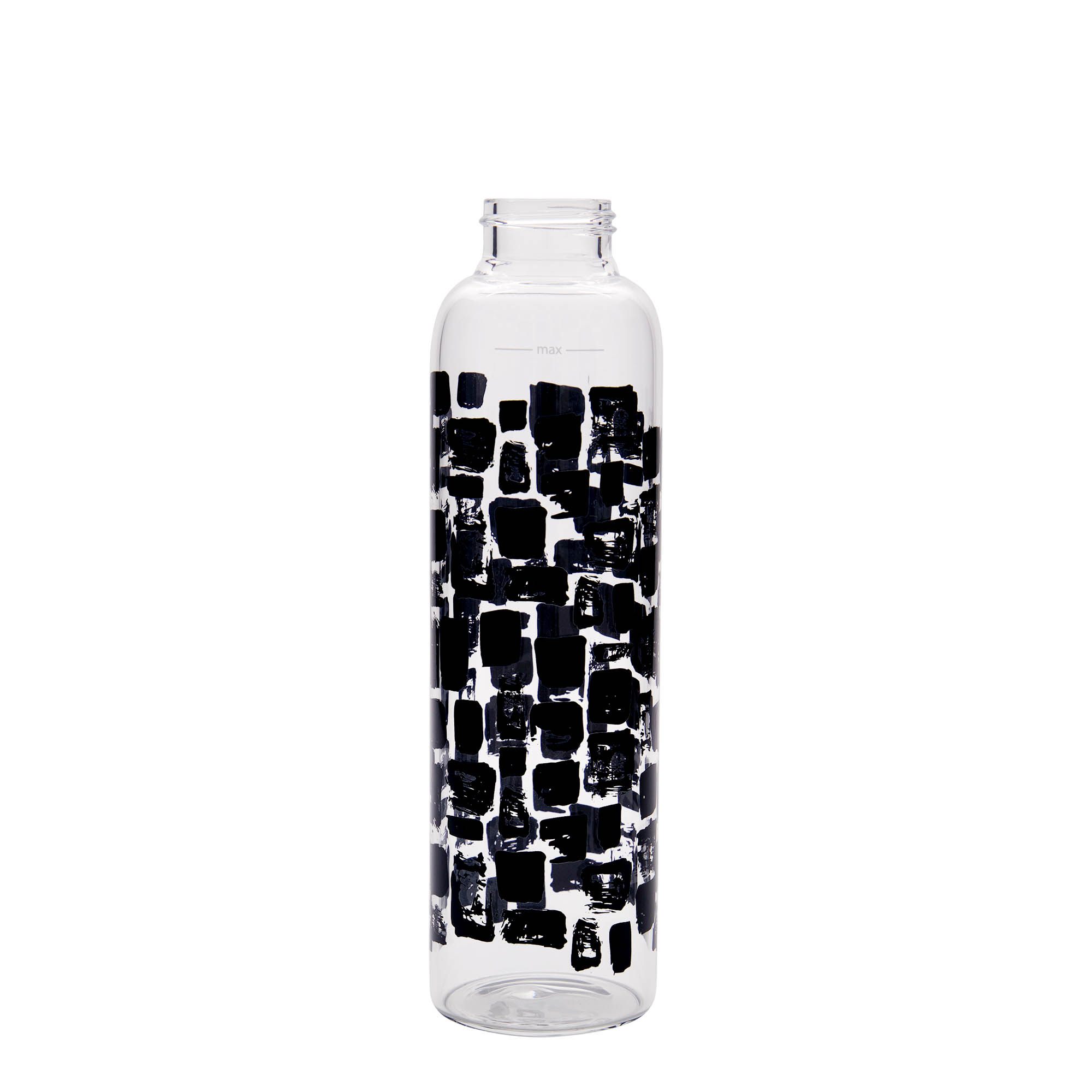 500 ml Trinkflasche 'Perseus - Schwarze Rechtecke', Mündung: Schraubverschluss 500 ml Trinkflasche 'Perseus - Schwarze Rechtecke', Mündung: Schraubverschluss