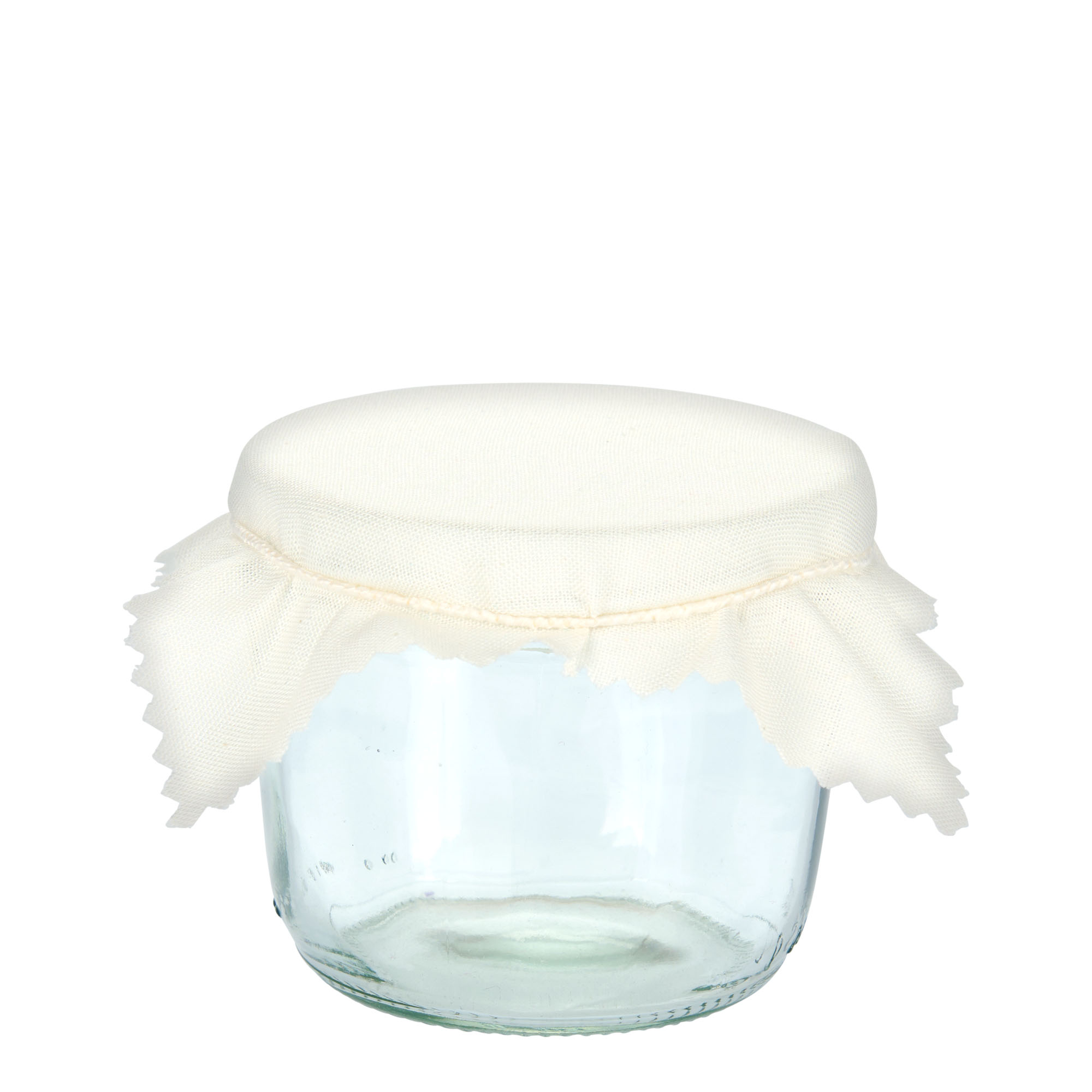 Stoffdeckchen 12x12, quadratisch, Textil, natur, Mündung: TO38-TO53