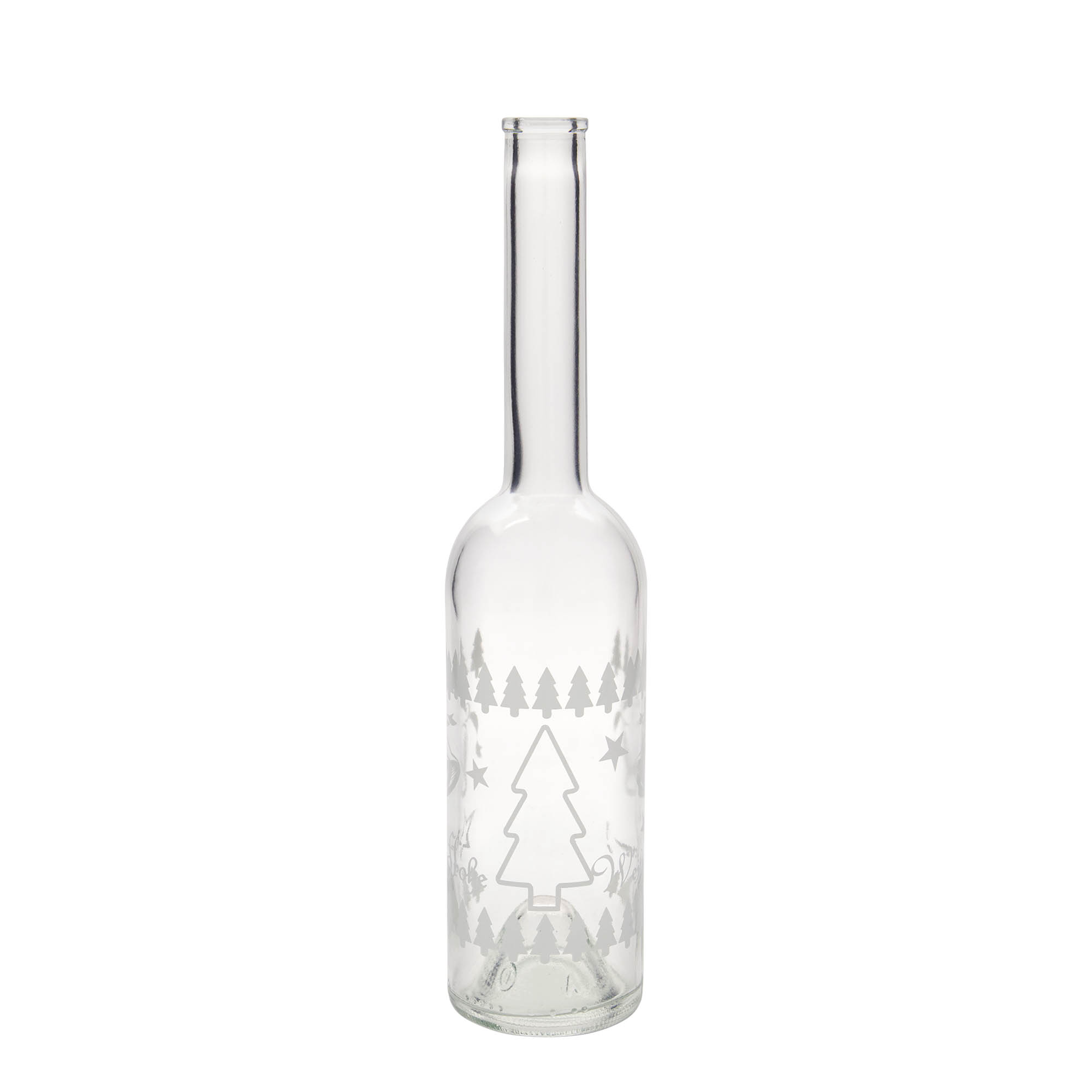 500 ml Glasflasche 'Opera', Motiv: Klassische Weihnacht, Mündung: Kork 500 ml Glasflasche 'Opera', Motiv: Klassische Weihnacht, Mündung: Kork