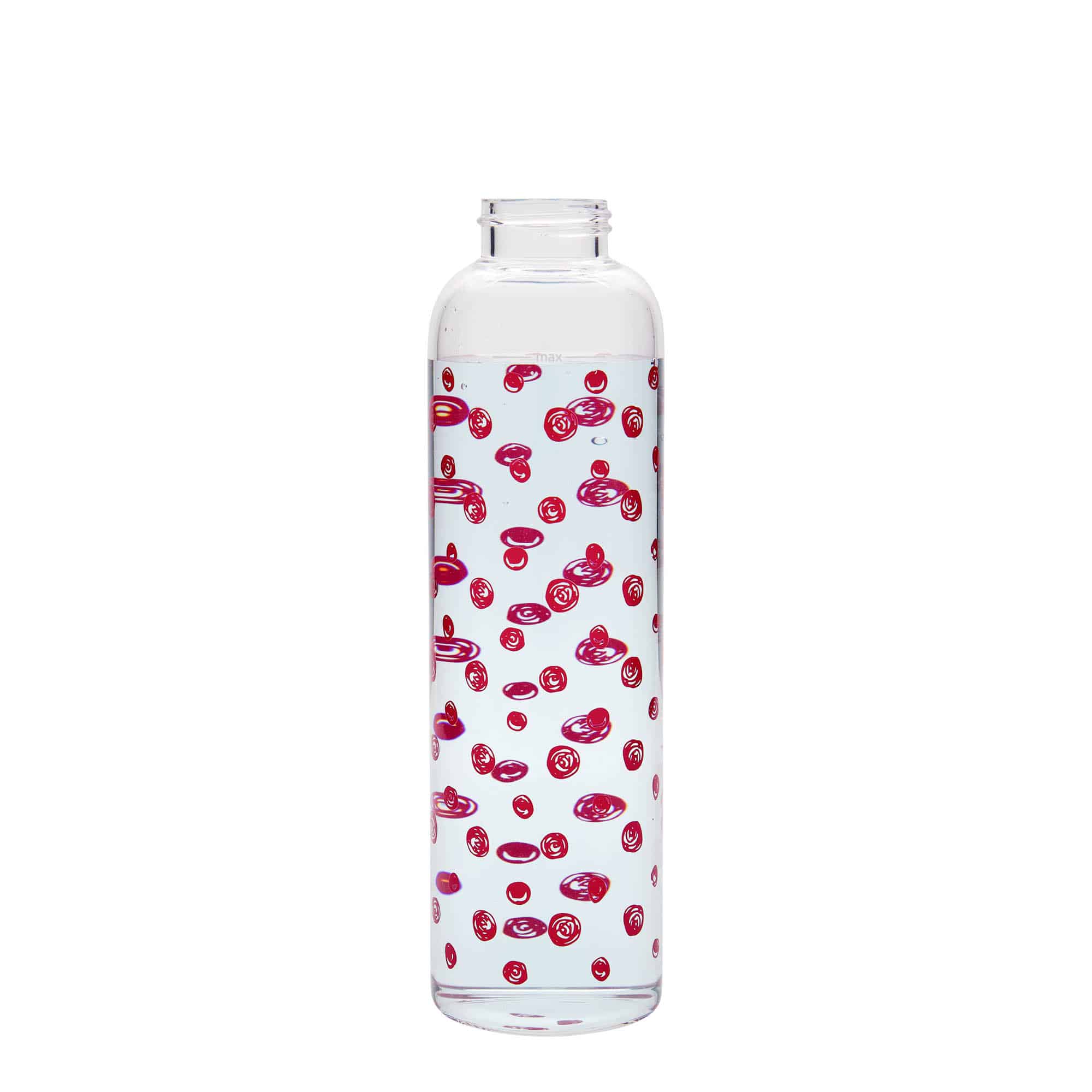 500 ml Trinkflasche 'Perseus - Rote Punkte', Mündung: Schraubverschluss