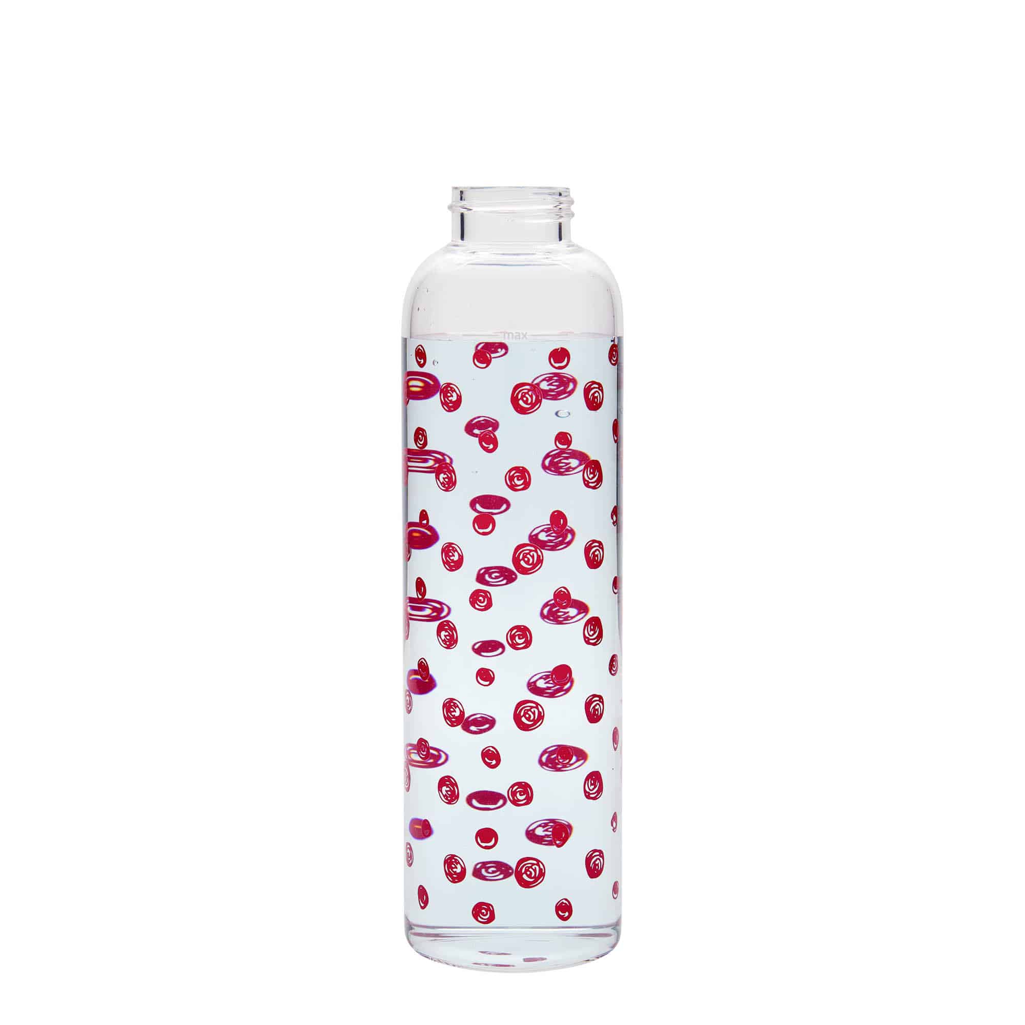 500 ml Trinkflasche 'Perseus - Rote Punkte', Mündung: Schraubverschluss