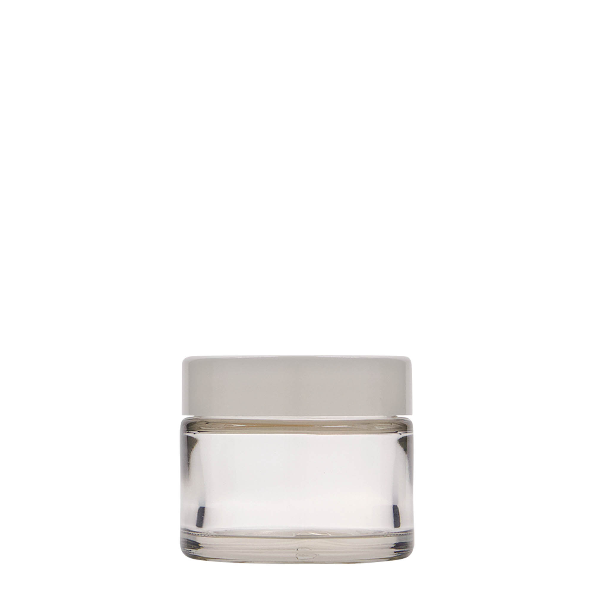 50 ml Tiegel 'Beauty', Glas, Mündung: Schraubverschluss