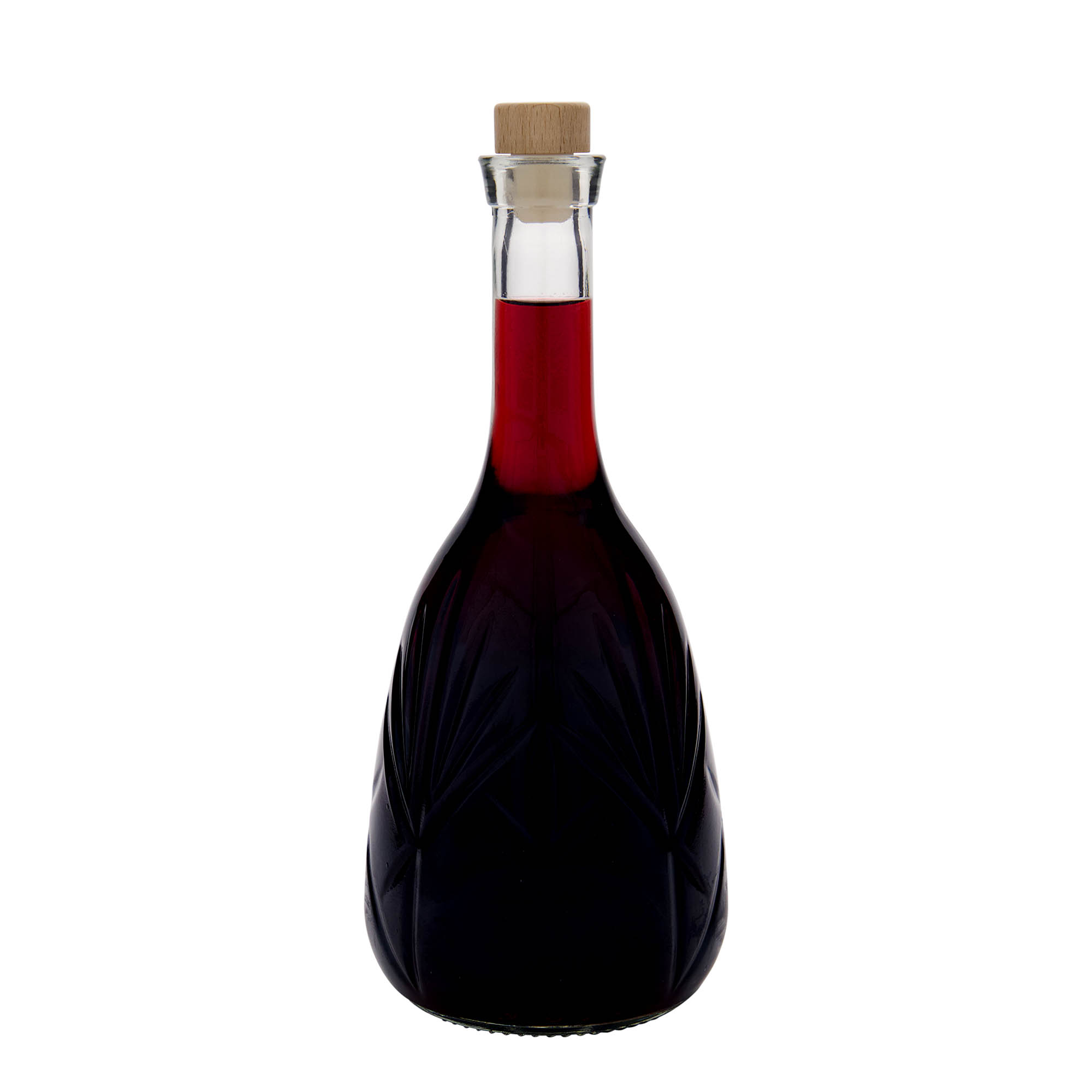 1.000 ml Glasflasche „Reliefa“, Mündung: Kork