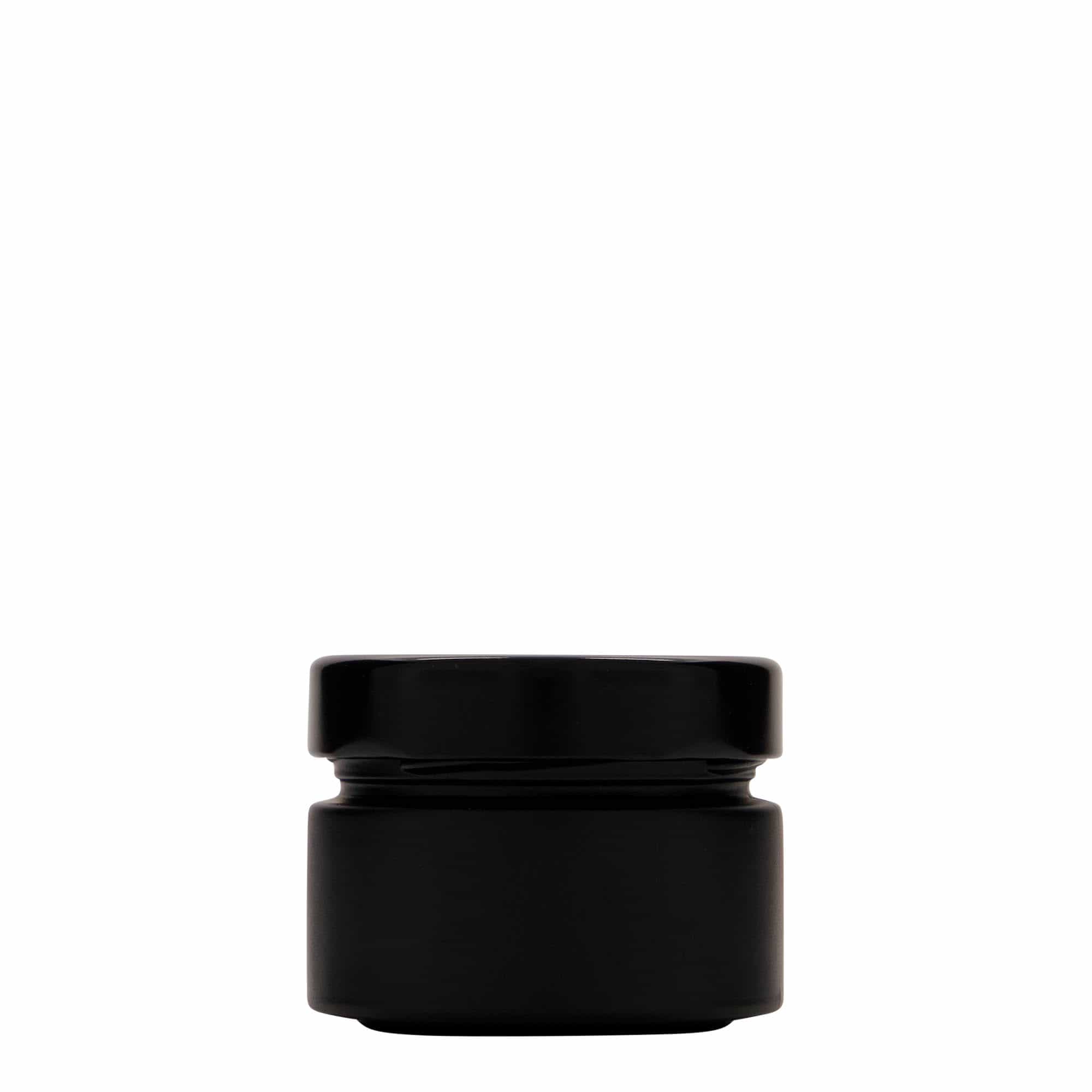 130 ml Rundglas 'Aurora', schwarz, Mündung: Deep-Twist-Off (DTO 66) 130 ml Rundglas 'Aurora', schwarz, Mündung: Deep-Twist-Off (DTO 66)