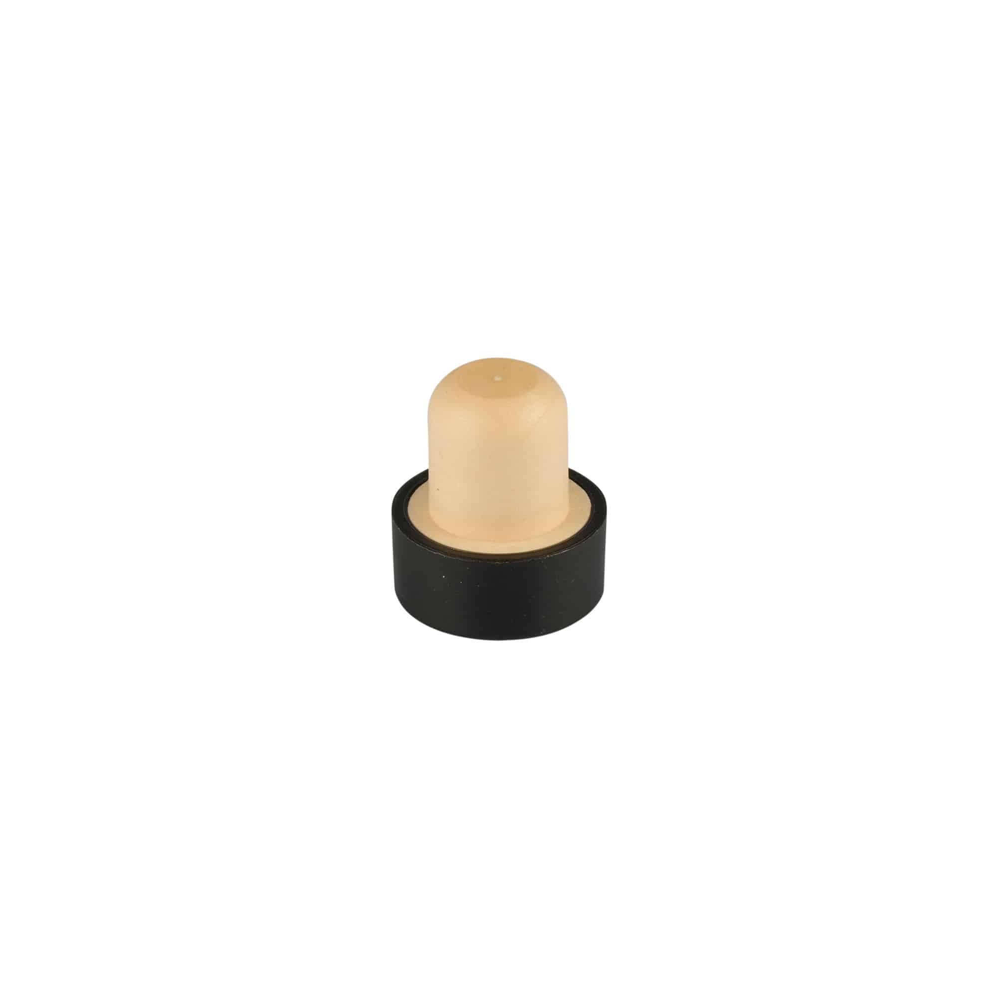 Griffkorken 11 mm, Holz, schwarz, für Mündung: Kork