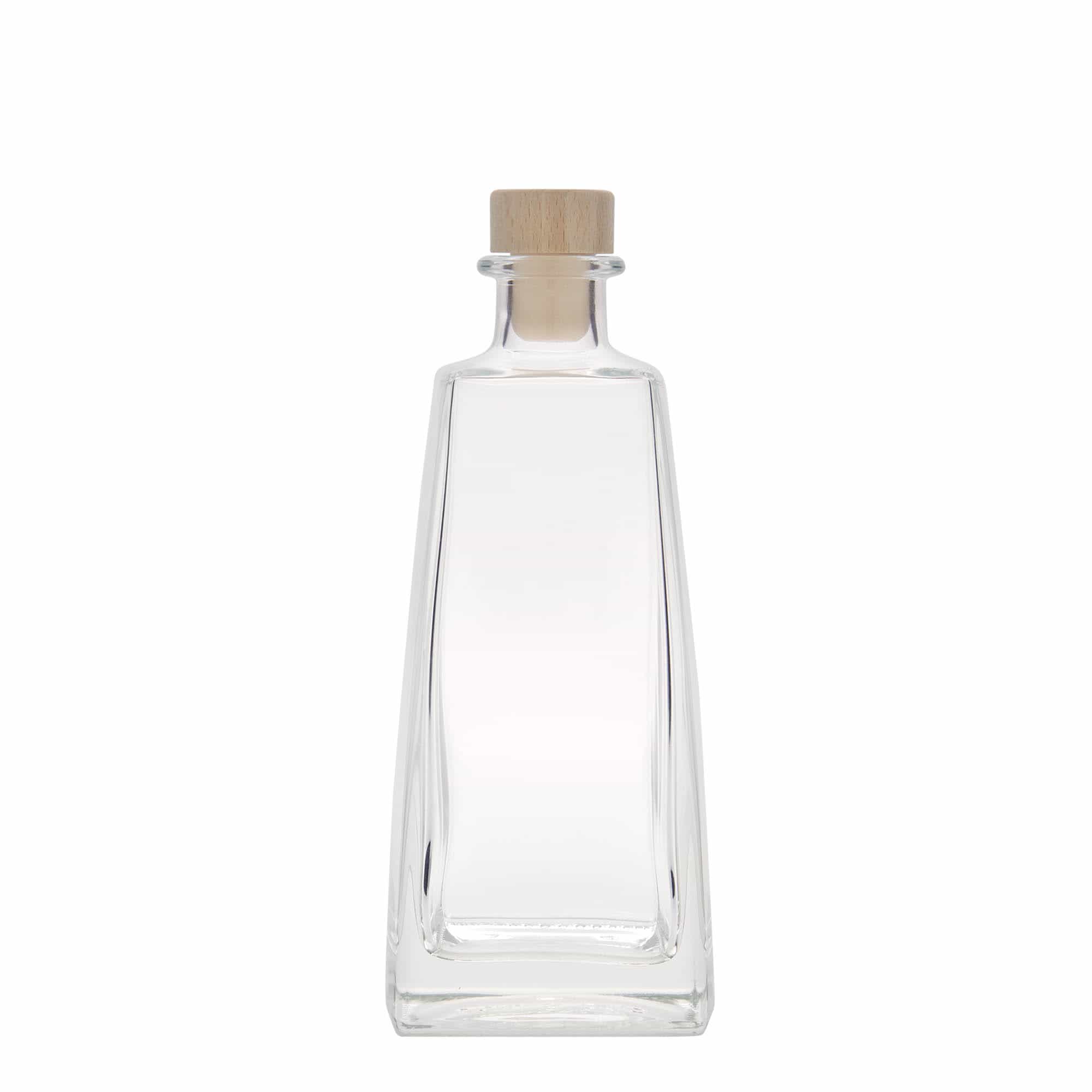 350 ml Glasflasche „Timmy“, rechteckig, Mündung: Kork
