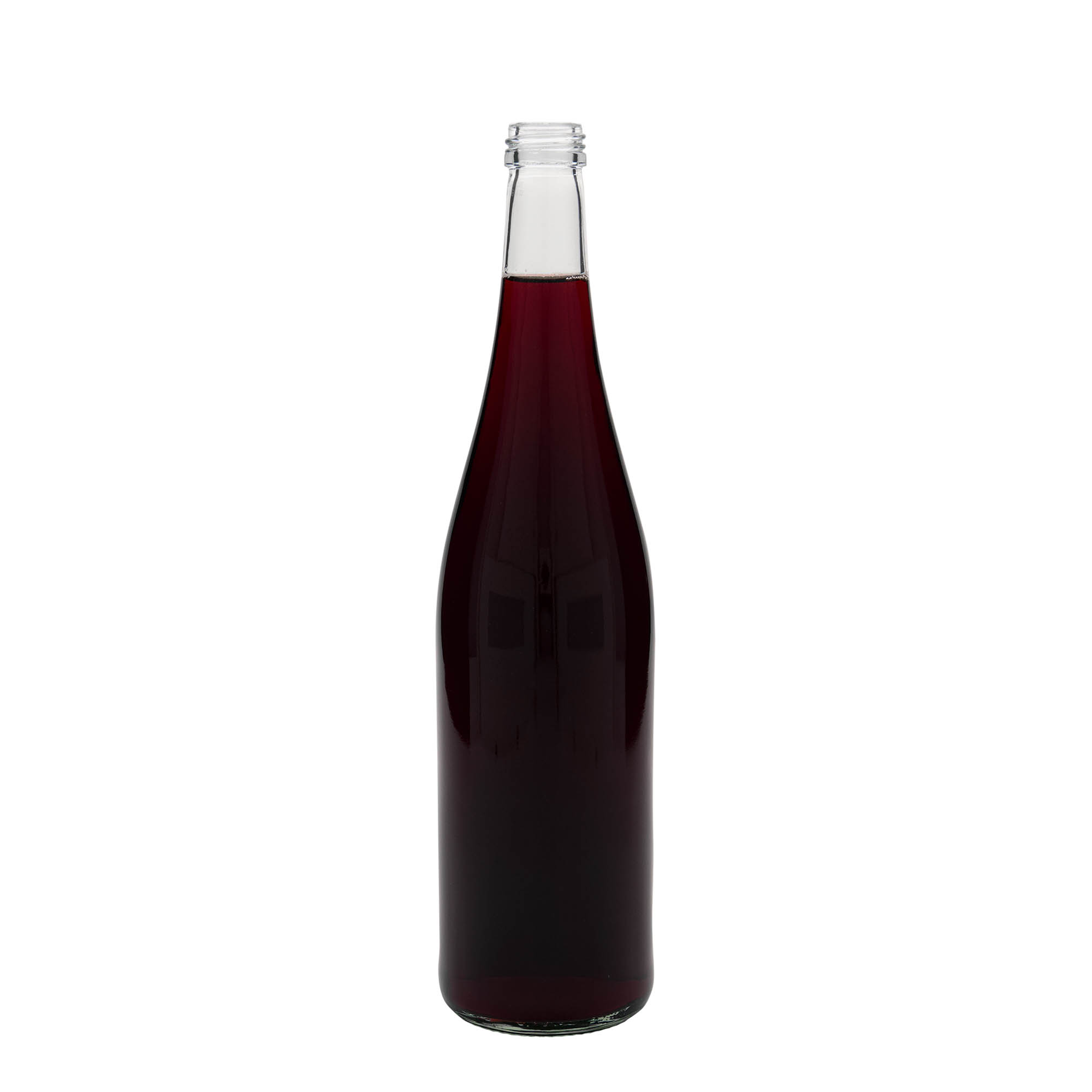 750 ml Glasflasche „Weinschlegel“, Mündung: PP 28