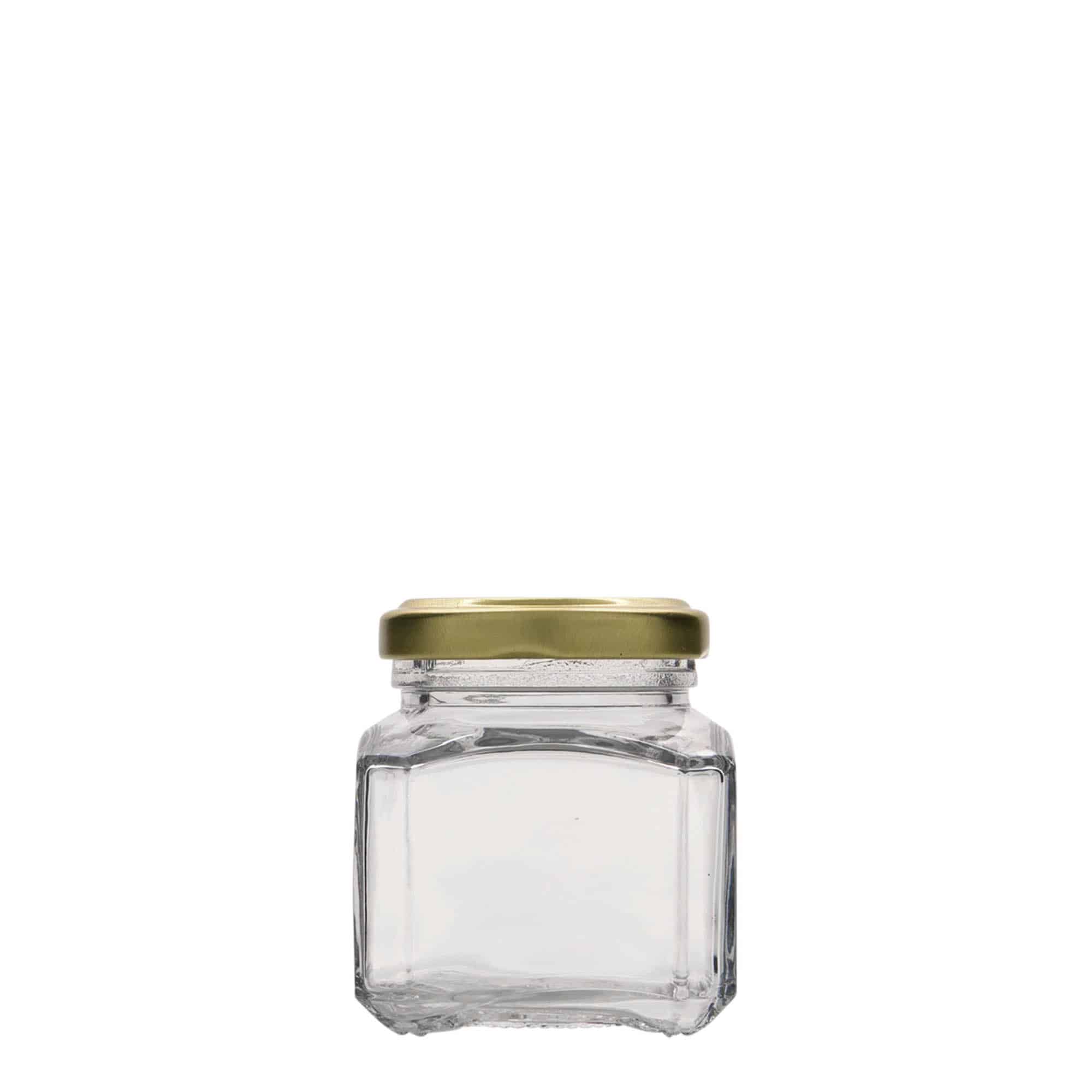 106 ml Vierkantglas 'Mailand', Mündung: Twist-Off (TO 48)