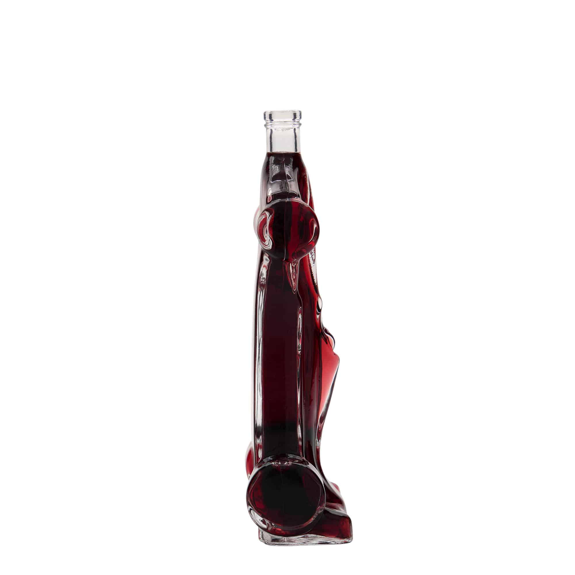 200 ml Glasflasche „Rennwagen“, Mündung: Kork