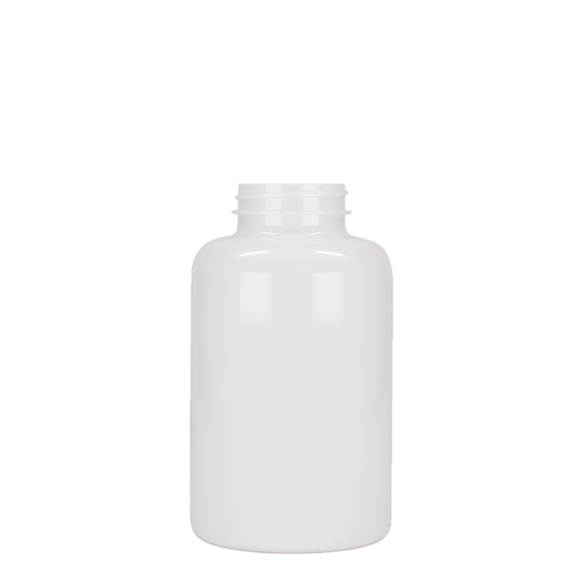 500 ml PET-Packer, Kunststoff, weiß, Mündung: 45/400 500 ml PET-Packer, Kunststoff, weiß, Mündung: 45/400