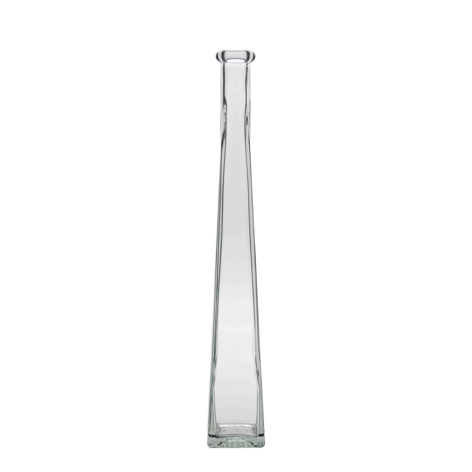 200 ml Glasflasche „Dama Quadrato“, quadratisch, Mündung: Kork
