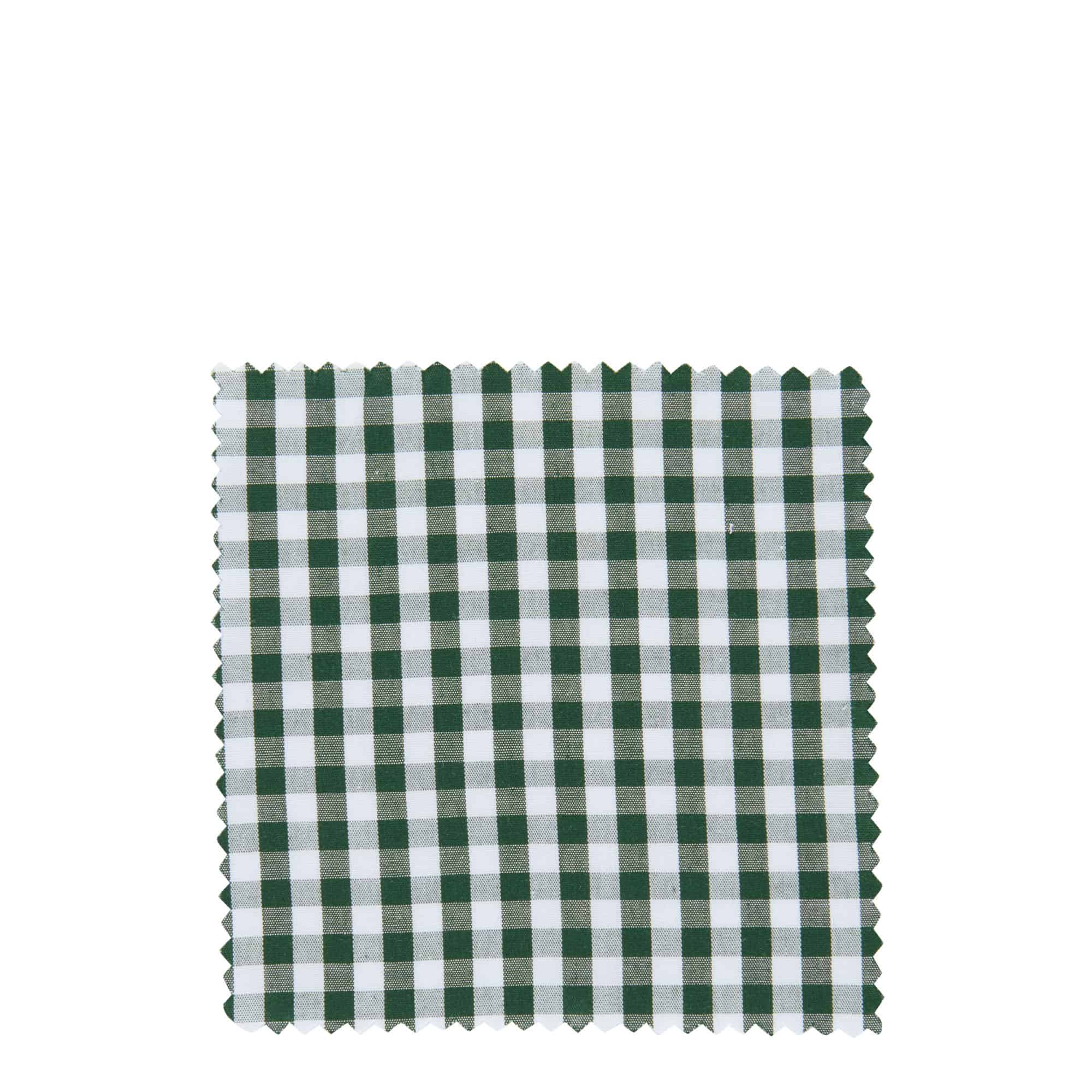 Stoffdeckchen kariert 12x12, quadratisch, Textil, dunkelgrün, Mündung: TO38-TO53