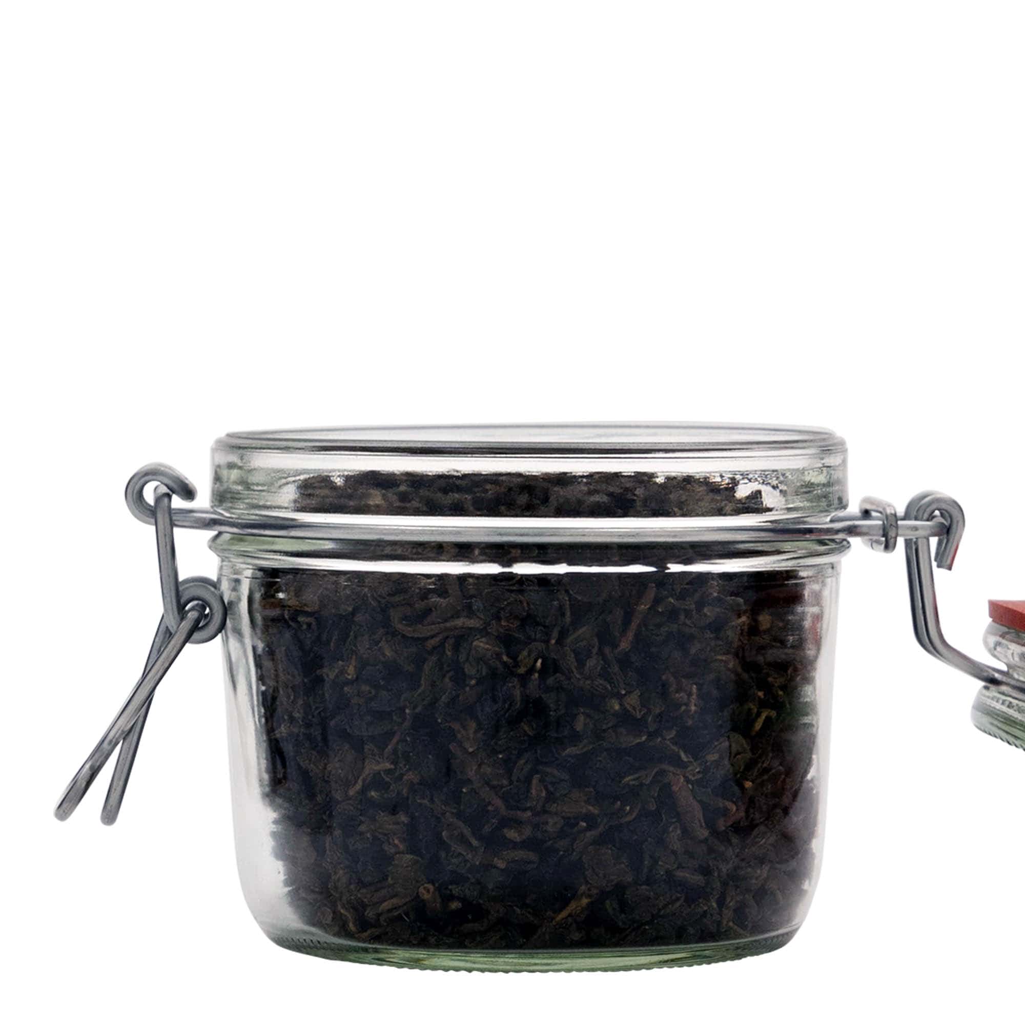 400 ml flaches Drahtbügelglas, Mündung: Drahtbügelverschluss 400 ml flaches Drahtbügelglas, Mündung: Drahtbügelverschluss