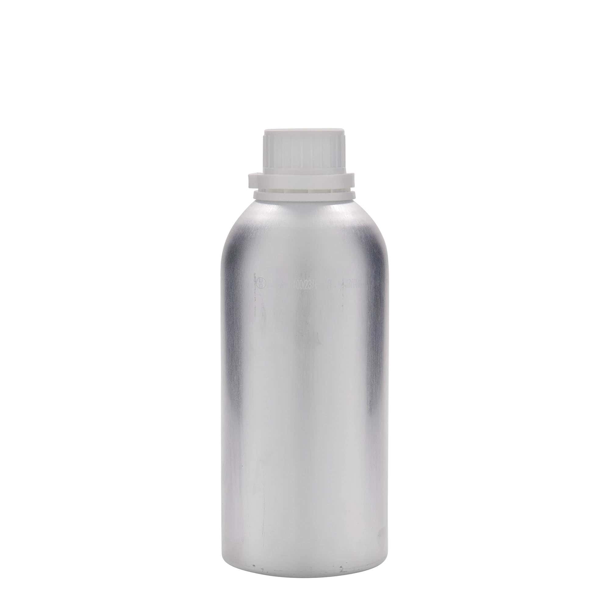 625 ml Aluminiumflasche, Metall, silber, Mündung: DIN 32 625 ml Aluminiumflasche, Metall, silber, Mündung: DIN 32