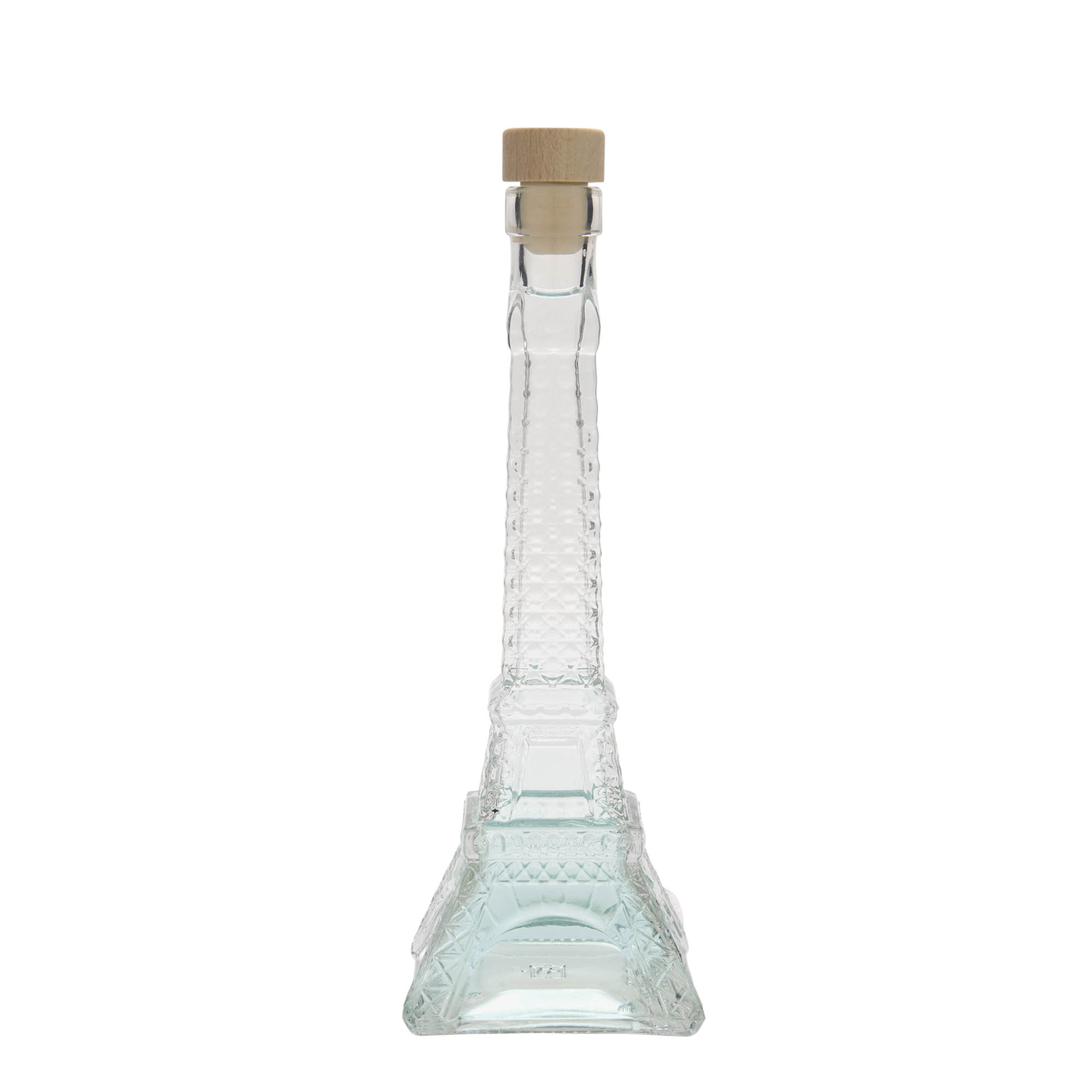 200 ml Glasflasche 'Eiffelturm', Mündung: Kork