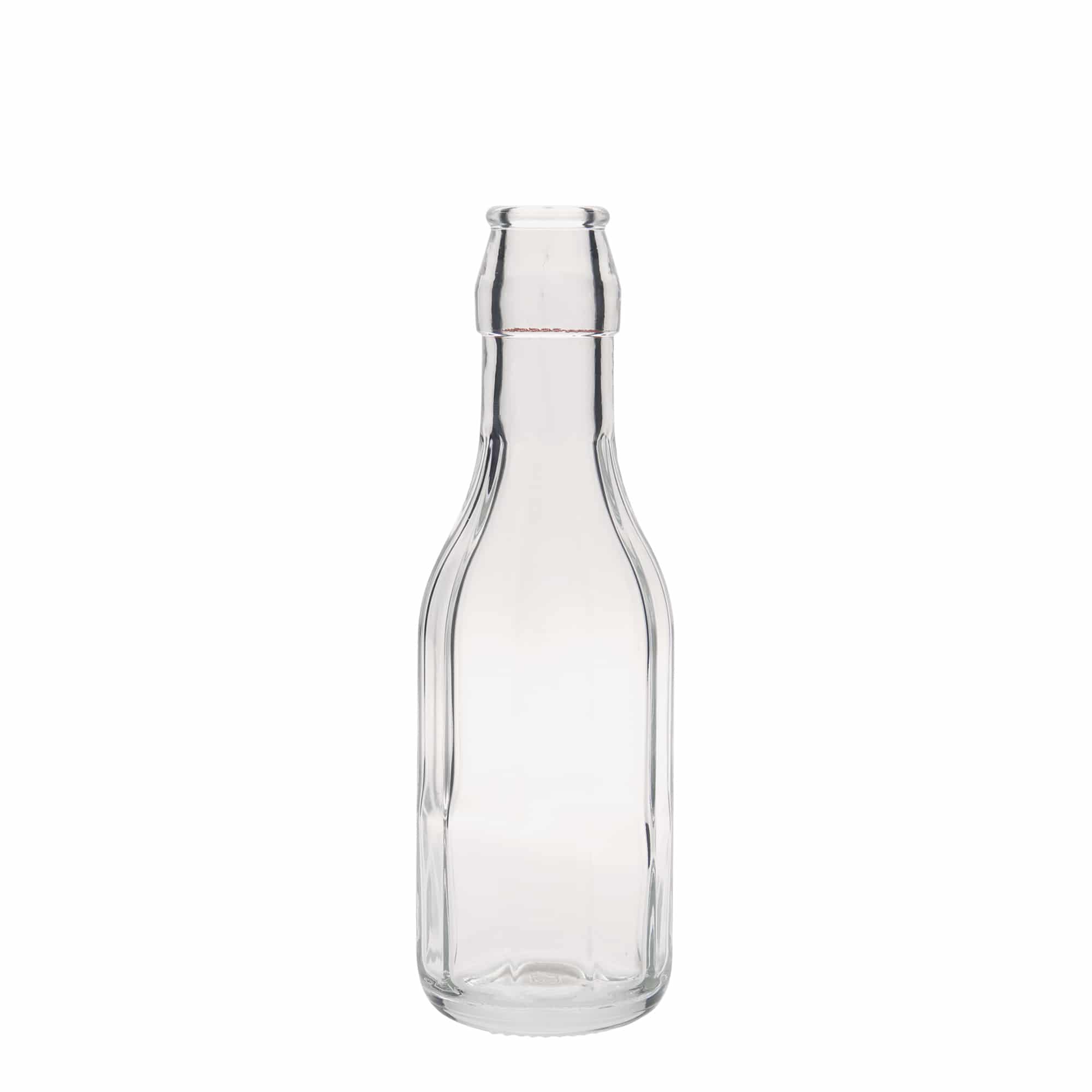 250 ml Glasflasche 'Bravo', zehneckig, Mündung: Bügelverschluss