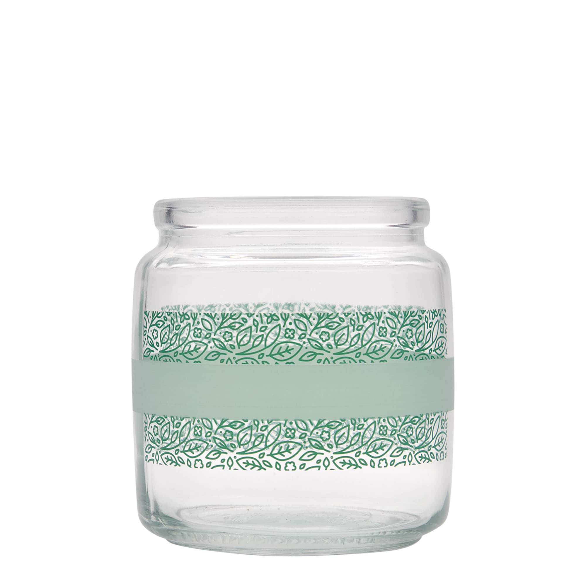 750 ml Korkenglas „Giara“, Motiv: Naturalmente verde, Mündung: Kork
