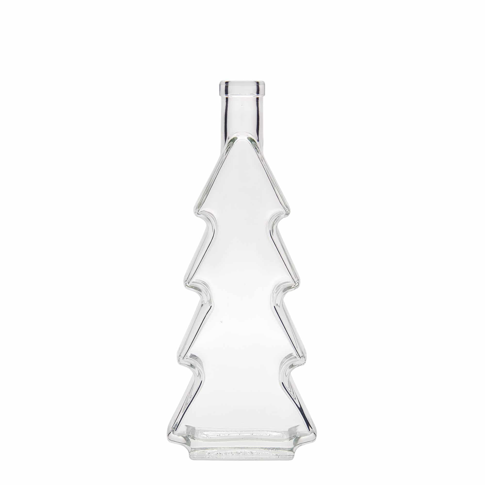 350 ml Glasflasche 'Tannenbaum', Mündung: Kork 350 ml Glasflasche 'Tannenbaum', Mündung: Kork