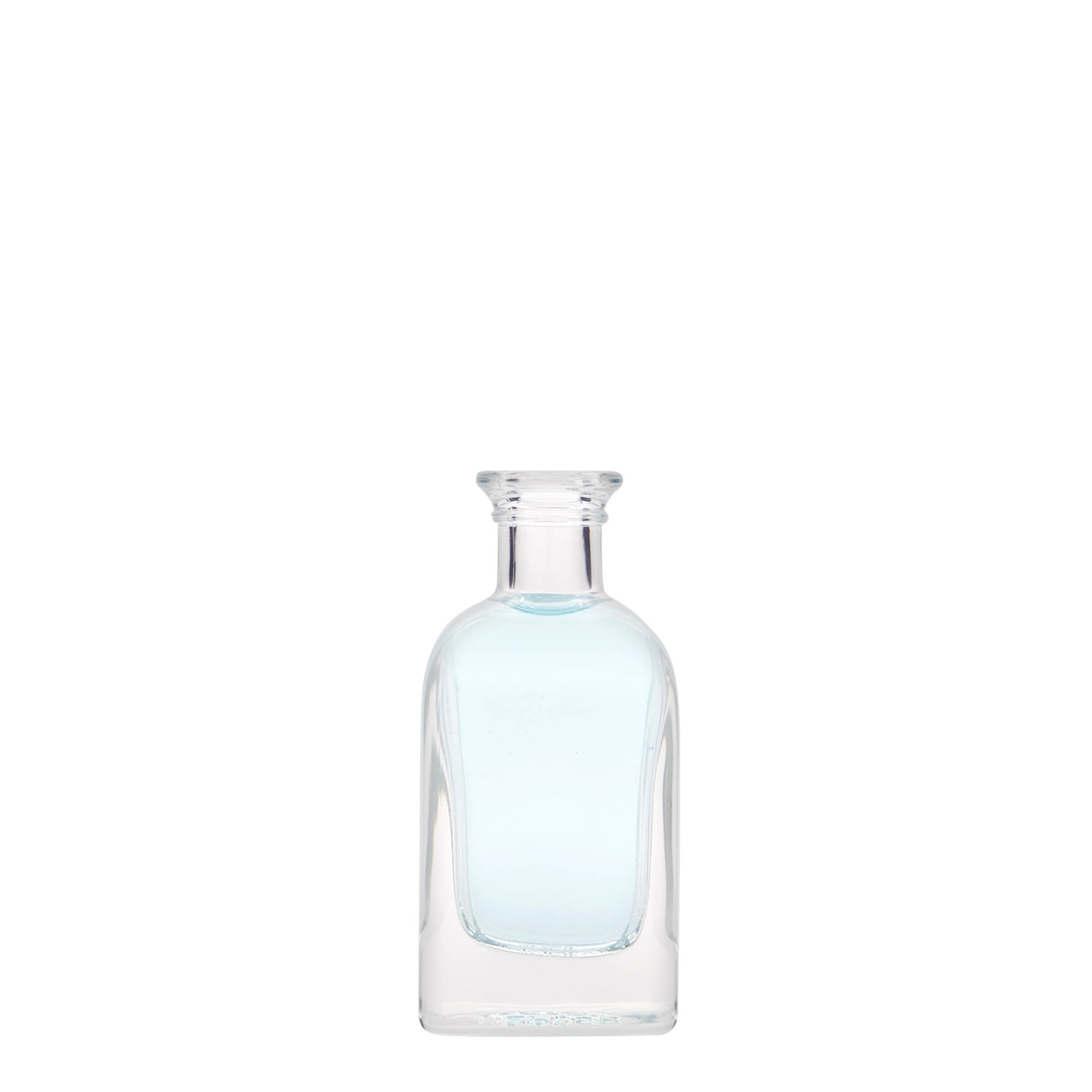 40 ml Glasflasche Apotheker Carré, quadratisch, Mündung: Kork