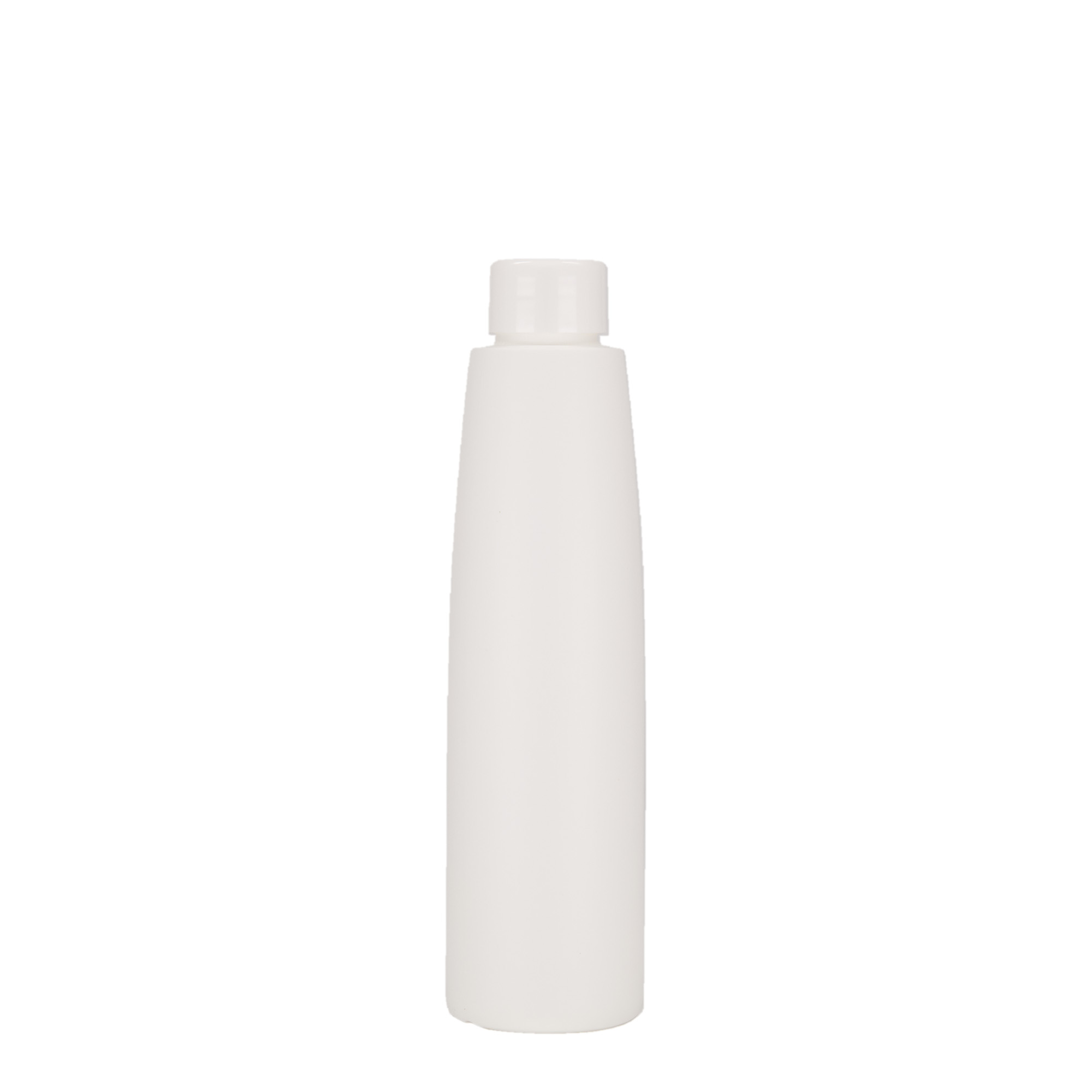 200 ml Kunststoffflasche 'Donald', HDPE, weiß, Mündung: 24/410