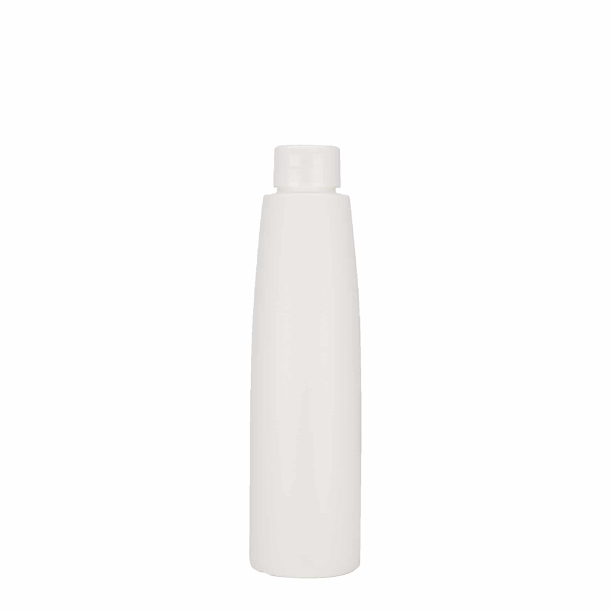 200 ml Kunststoffflasche „Donald“, HDPE, weiß, Mündung:  24/410
