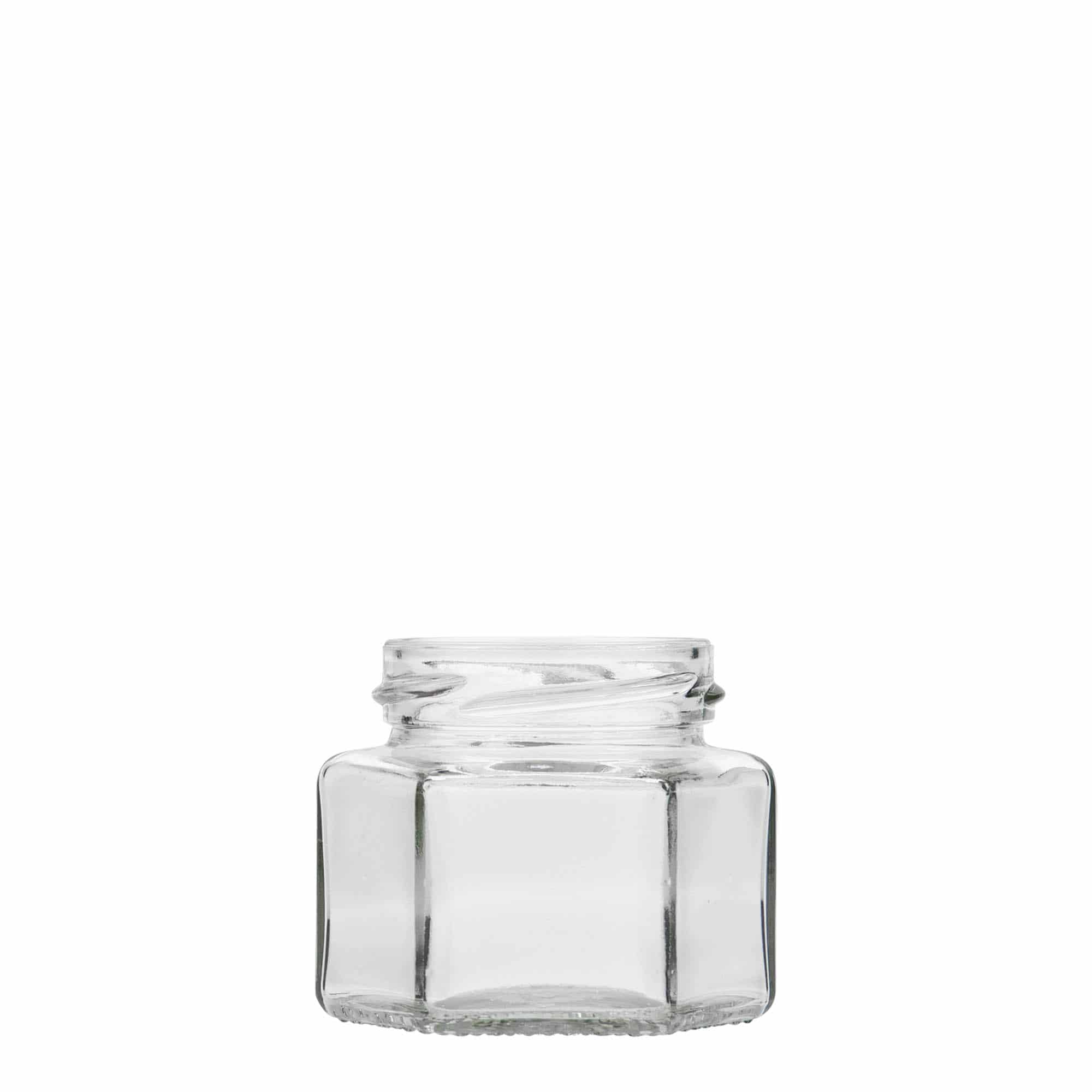 106 ml Sechskantglas, Mündung: Twist-Off (TO 53)
