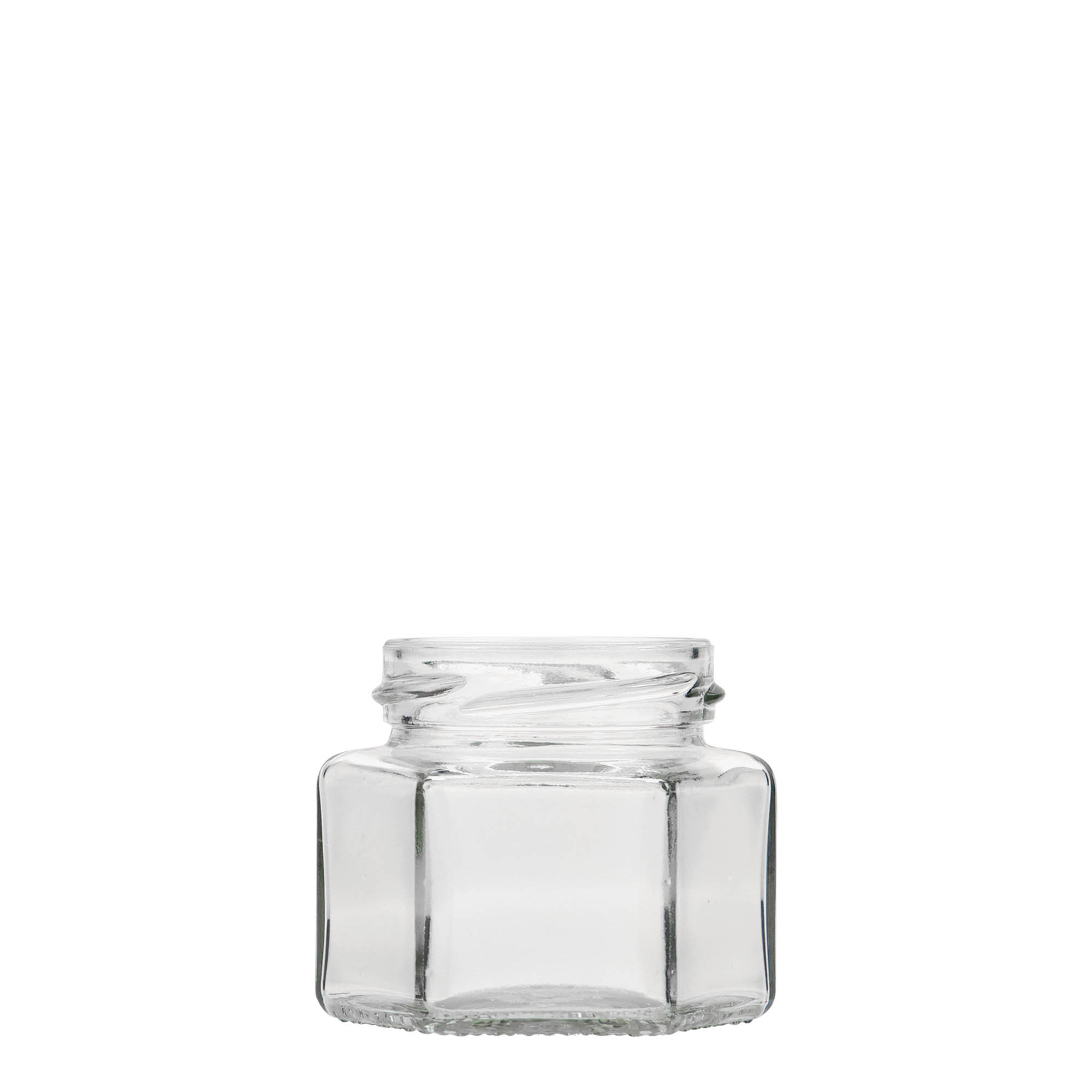 106 ml Sechskantglas, Mündung: Twist-off (TO 53)