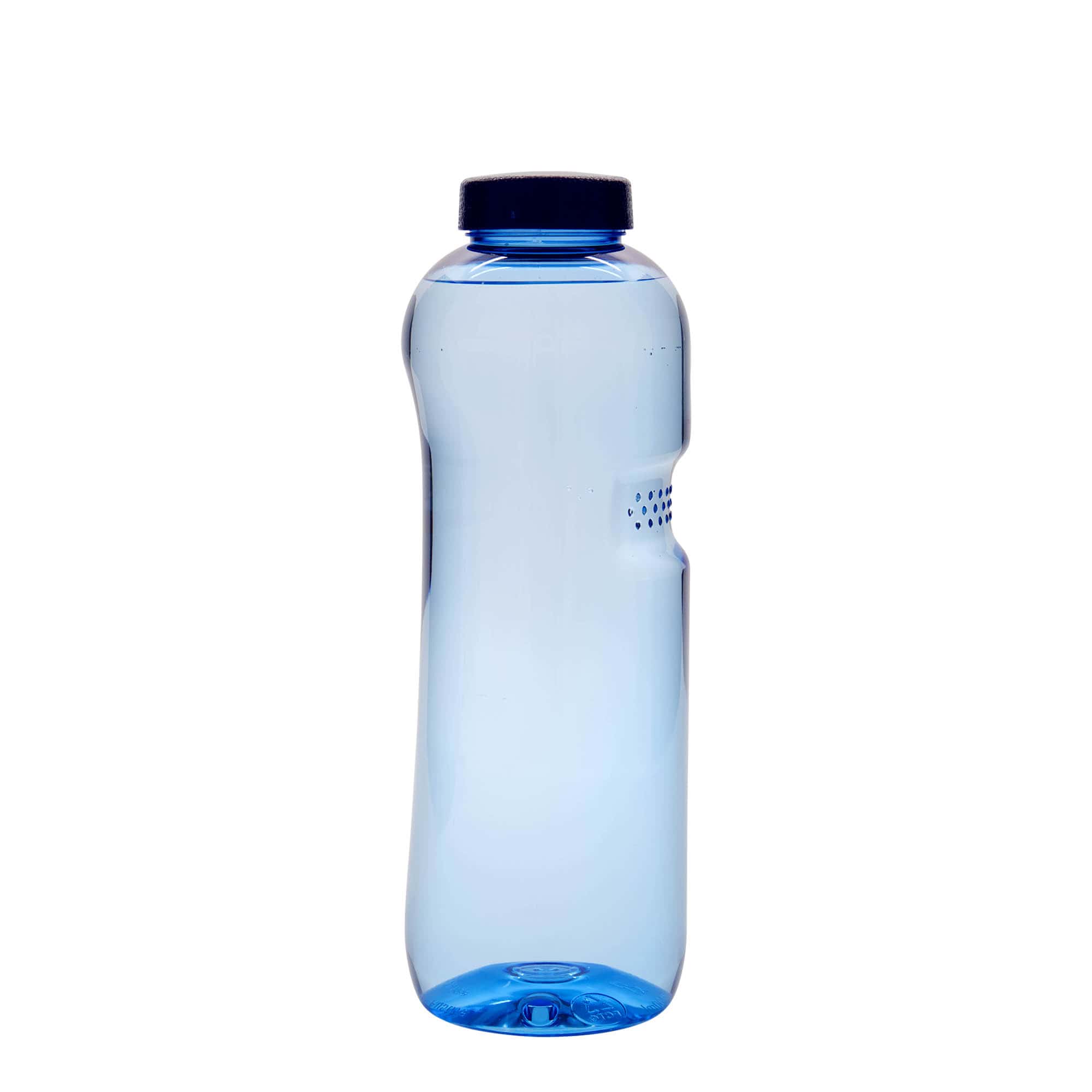 1.000 ml PET-Trinkflasche „Kavodrink“, Kunststoff, blau
