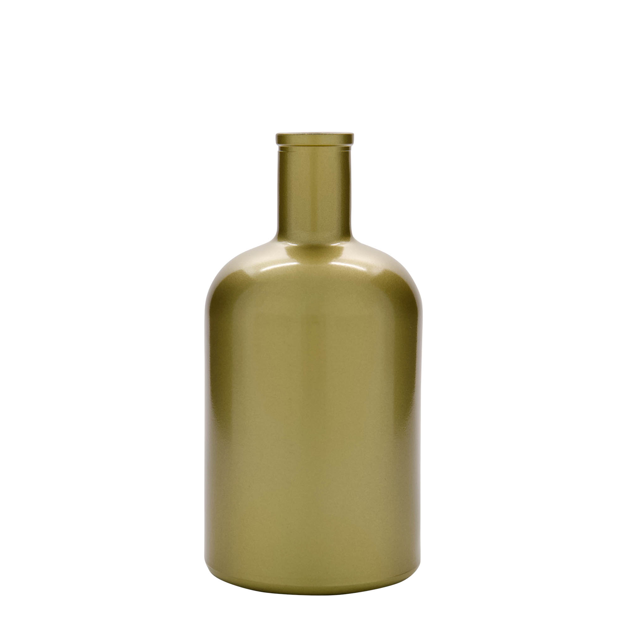700 ml Glasflasche 'Gerardino', gold, Mündung: Kork 700 ml Glasflasche 'Gerardino', gold, Mündung: Kork