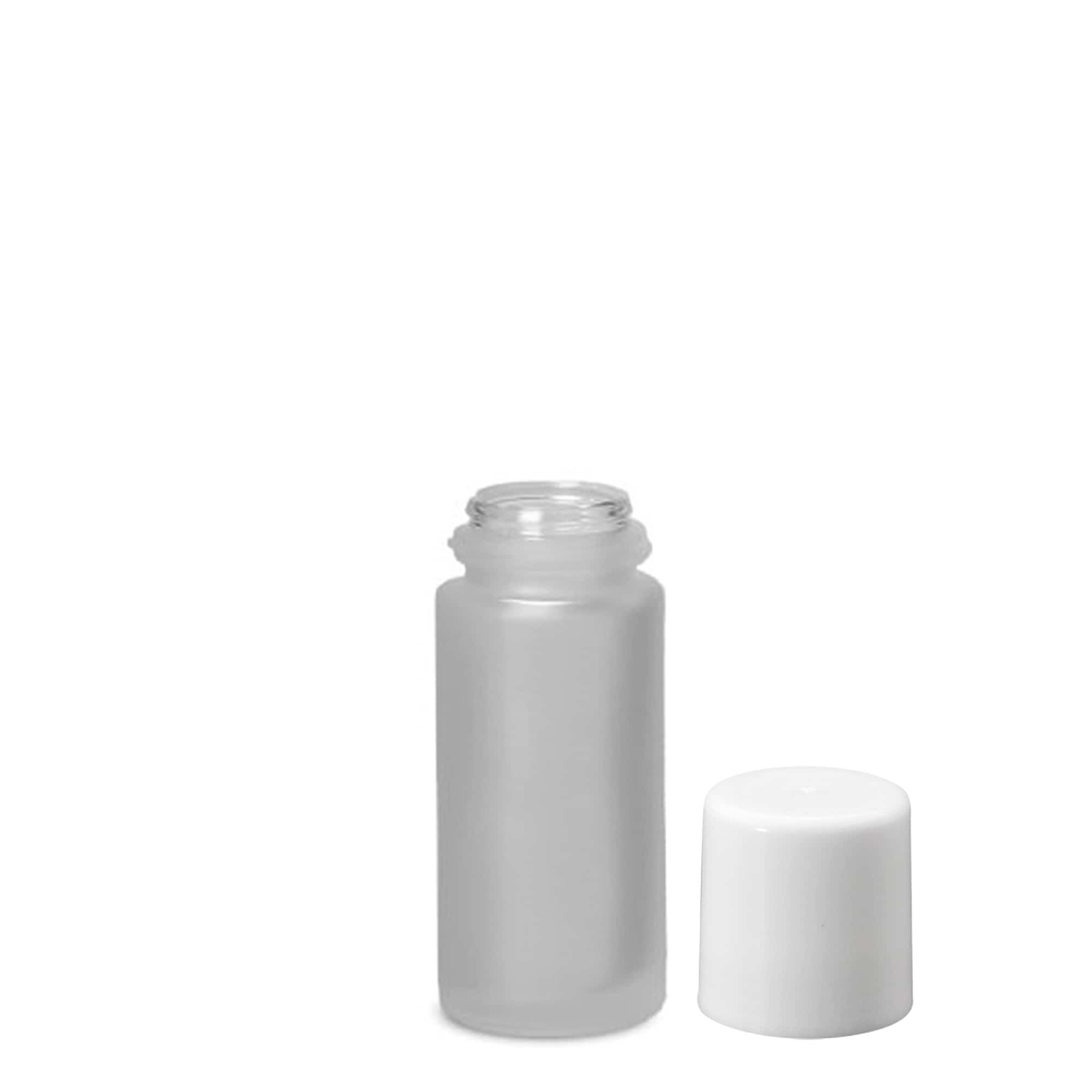 50 ml Roll-On-Flasche, Glas, geeist, Mündung: Schraubverschluss