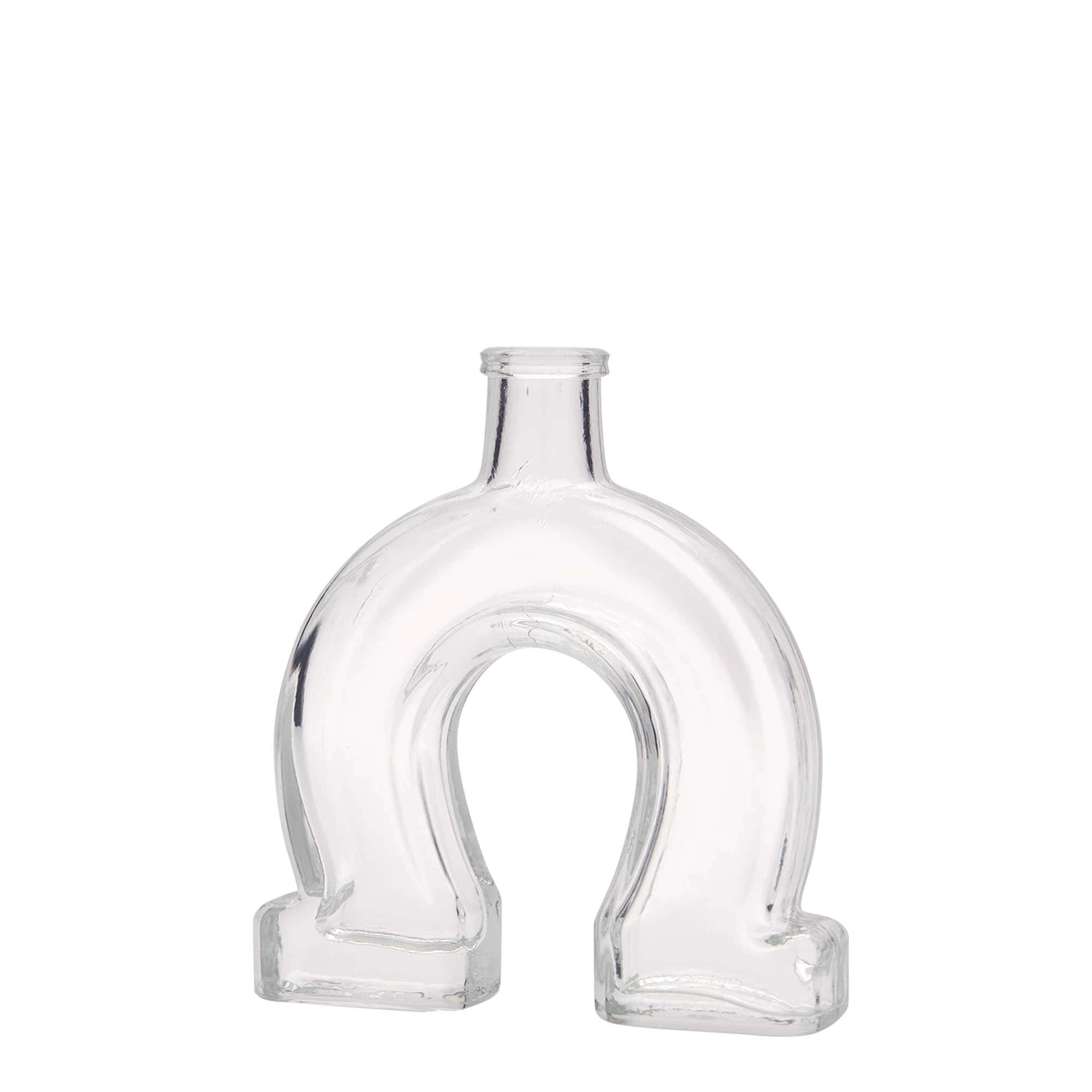 100 ml Glasflasche „Hufeisen“, Mündung: Kork