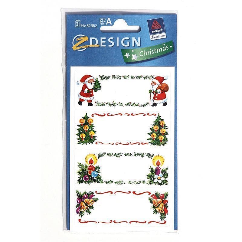 Zweckform Etiketten 'Weihnachtsbilder', Papier, mehrfarbig